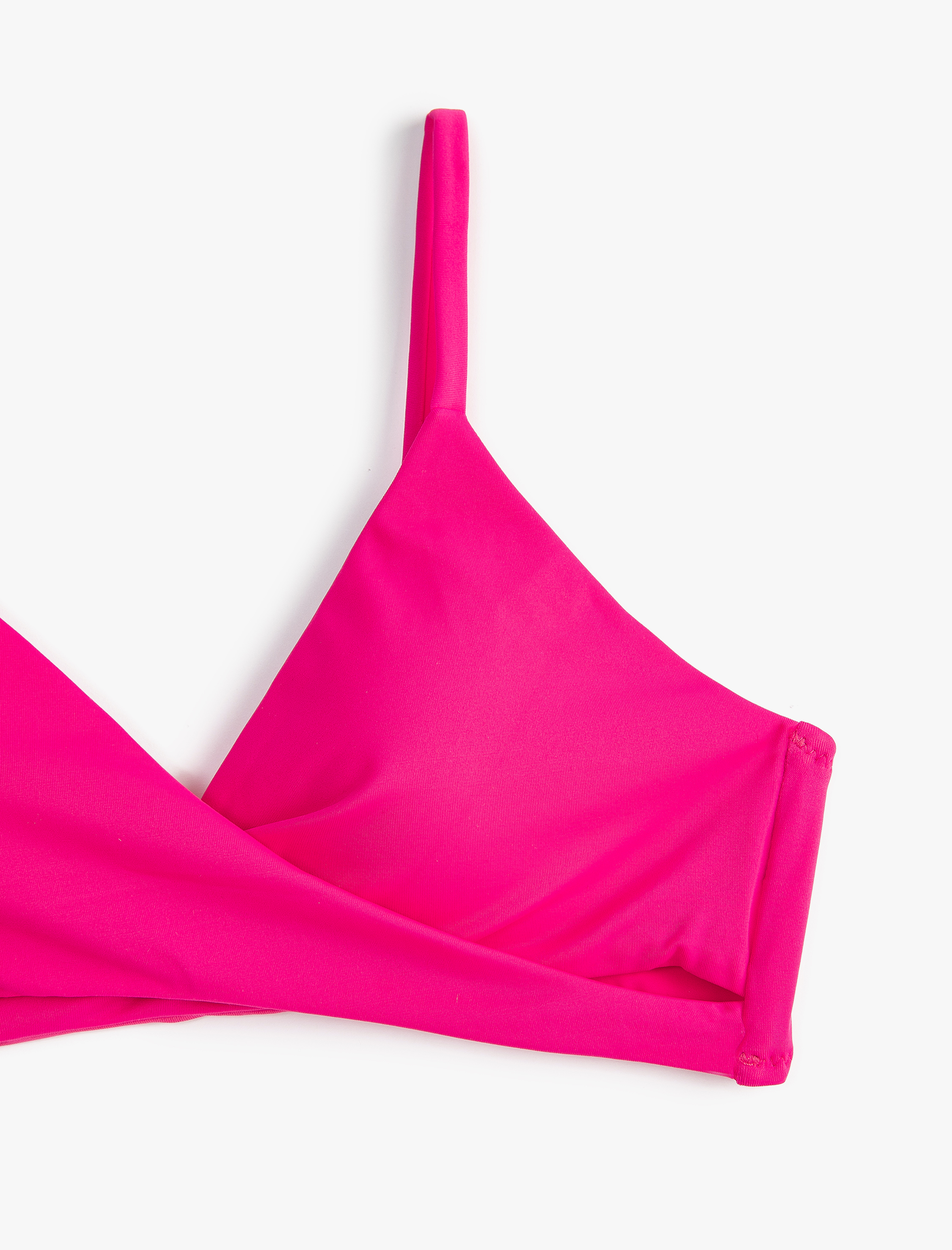   Bralet Bikini Üstü Üçgen Kruvaze Kaplı