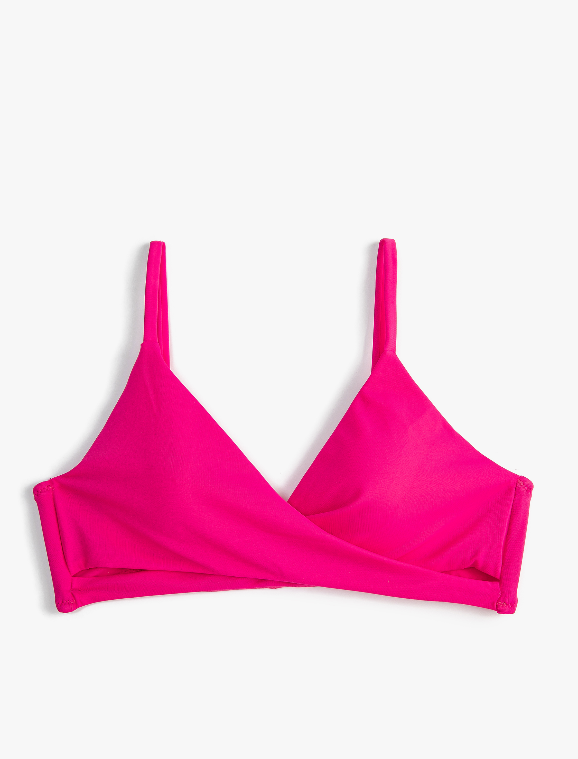   Bralet Bikini Üstü Üçgen Kruvaze Kaplı