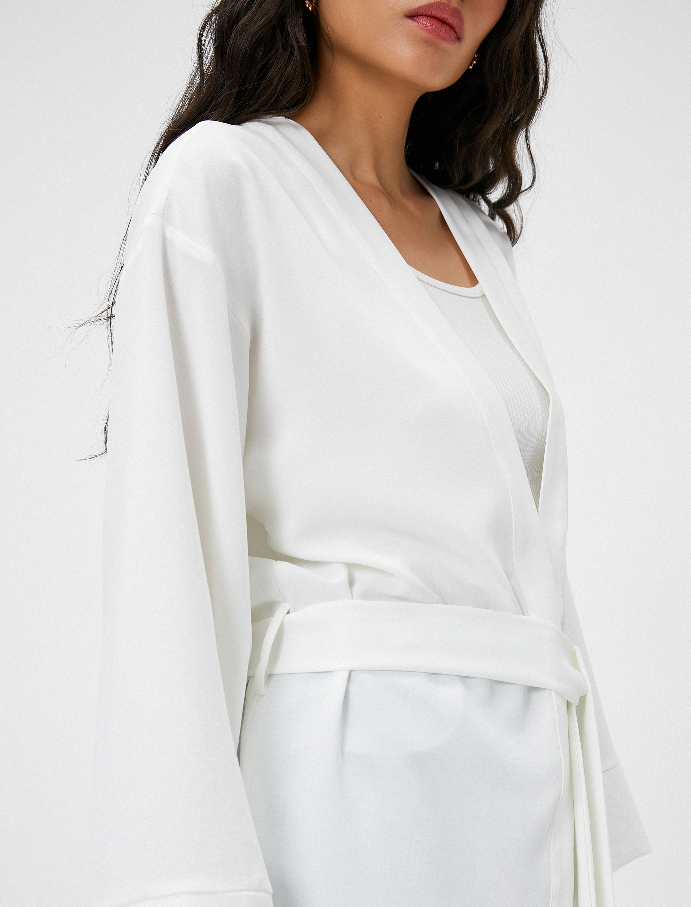   Sırt Detaylı Kimono Kuşaklı