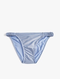 Bikini Altı Normal Bel Simli Büzgü Lastik Detaylı