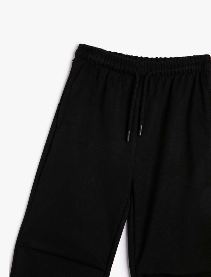 Kız Çocuk Basic Jogger Eşofman Altı Beli Bağlamalı Cepli Kat Detaylı