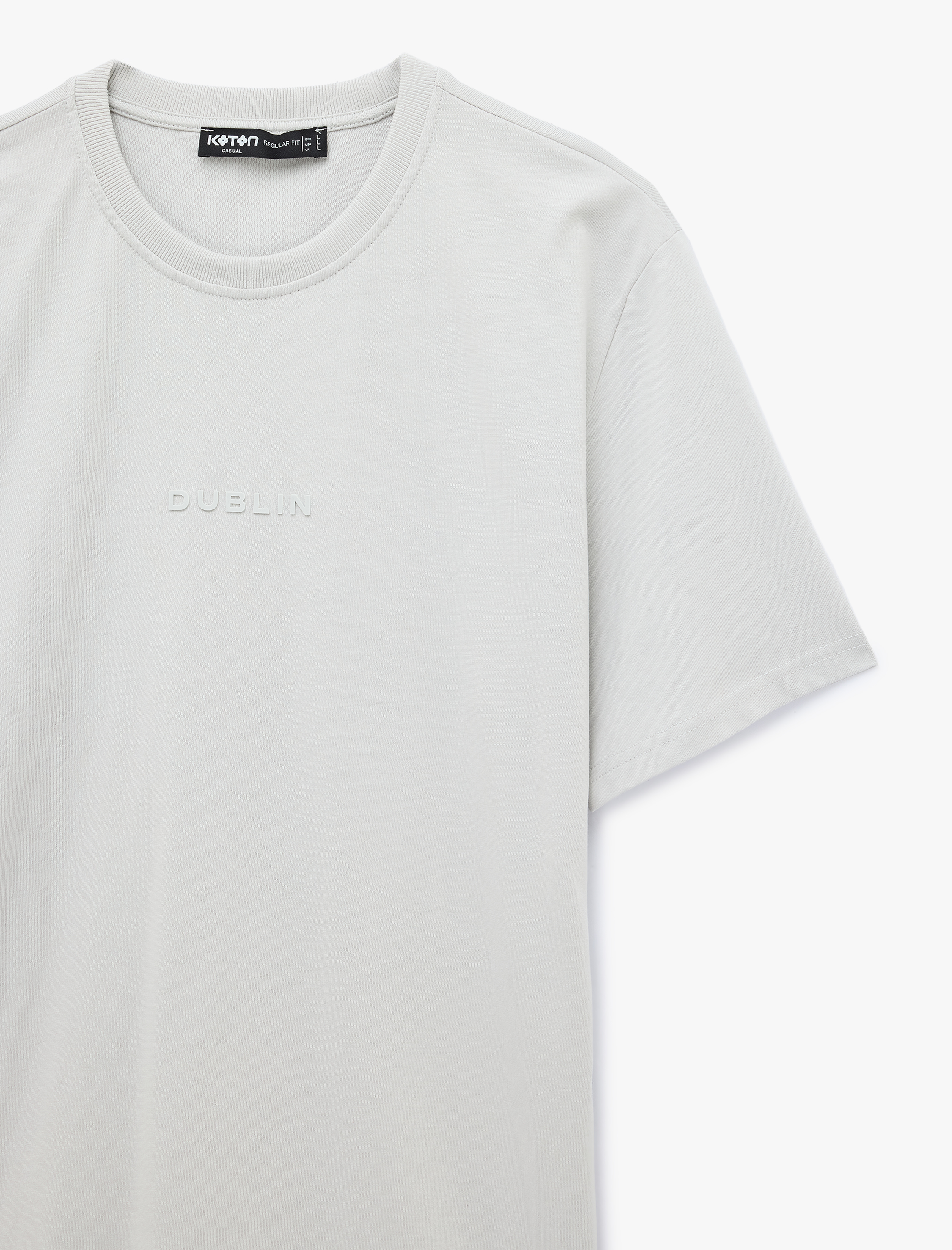   Pamuklu Pike Kumaş Kısa Kollu Baskılı Slim Fit Tişört