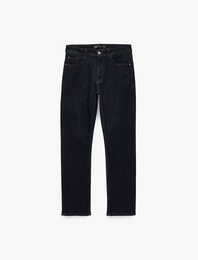Normal Bel Pamuklu Straight Fit Jean Pantolon - Mark Jean