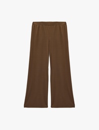 Modal Karışımlı Rahat Kesim Beli Lastikli Pijama Altı