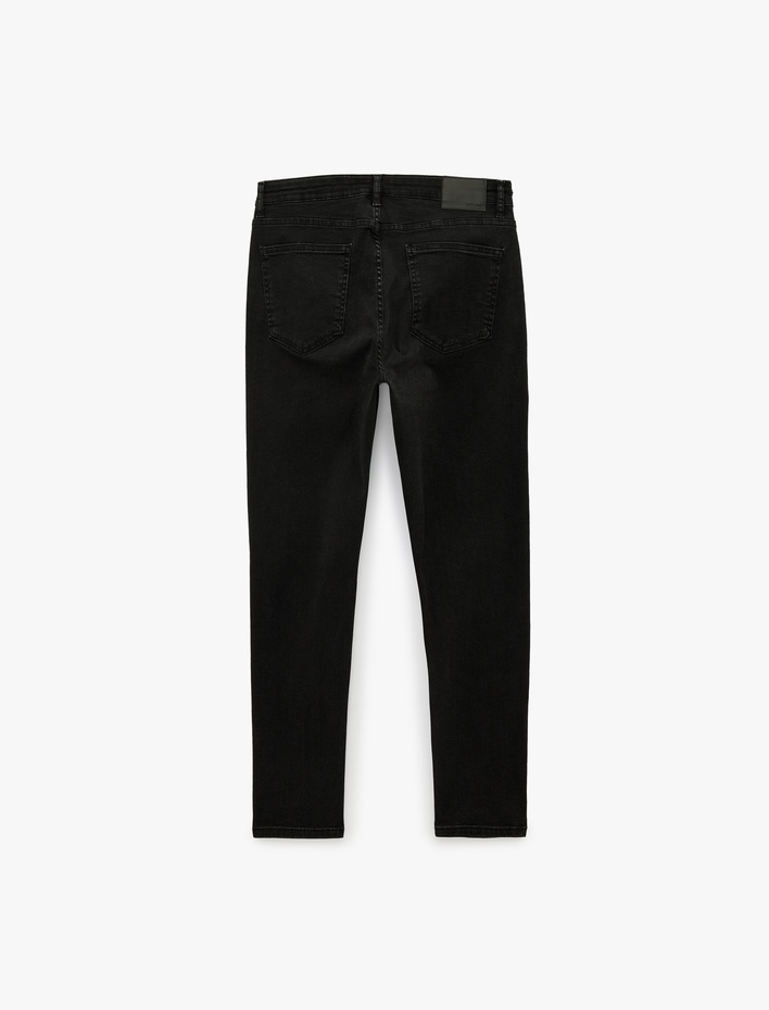  Normal Bel Pamuklu Cepli Skinny Fit Jean Pantolon - Michael Jean