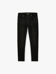 Normal Bel Pamuklu Cepli Skinny Fit Jean Pantolon - Michael Jean