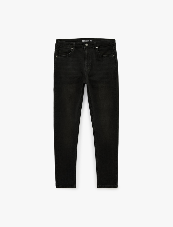  Normal Bel Pamuklu Cepli Skinny Fit Jean Pantolon - Michael Jean