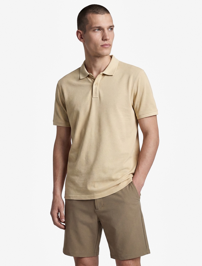  Regular Fit Pamuklu Pike Kumaş Kısa Kollu Düğmeli Polo Yaka Tişört