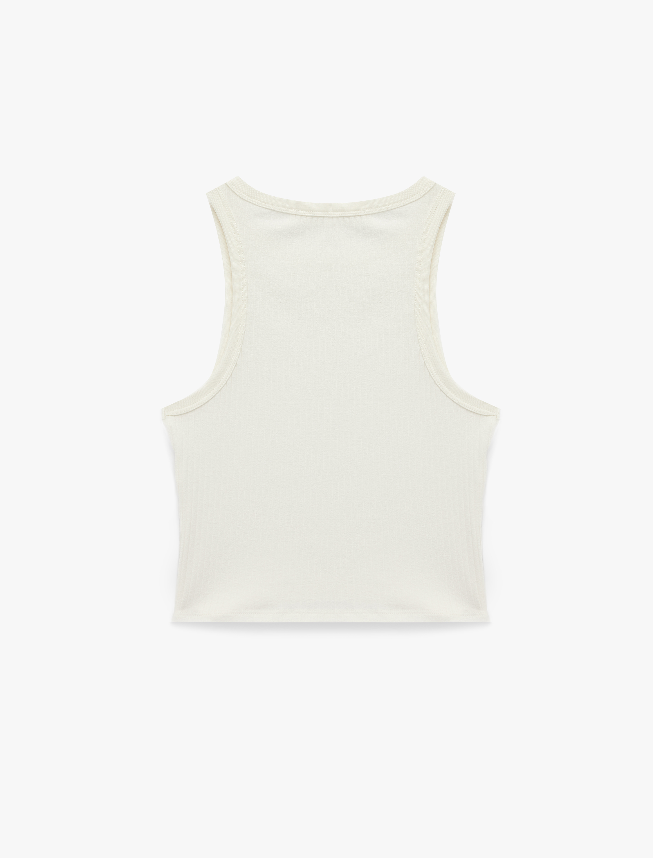   Pamuklu Slim Fit Kaşkorse Bisiklet Yaka Kolsuz Atlet