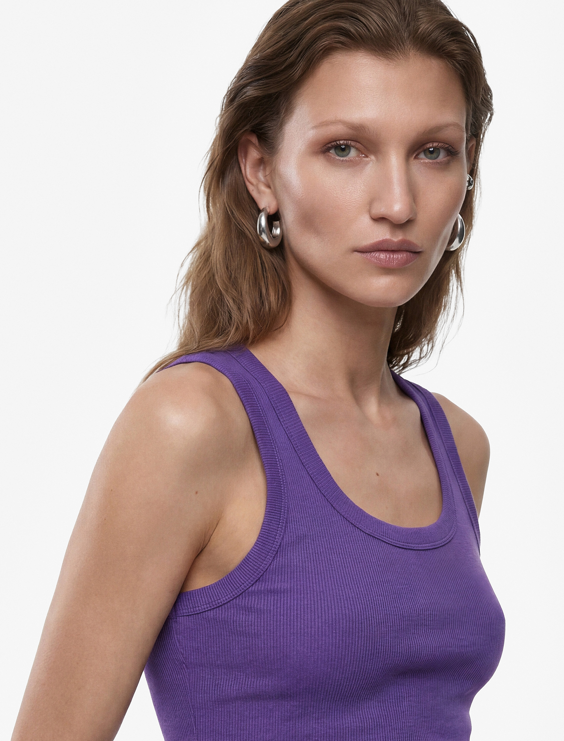   Pamuklu U Yaka Slim Fit Atlet