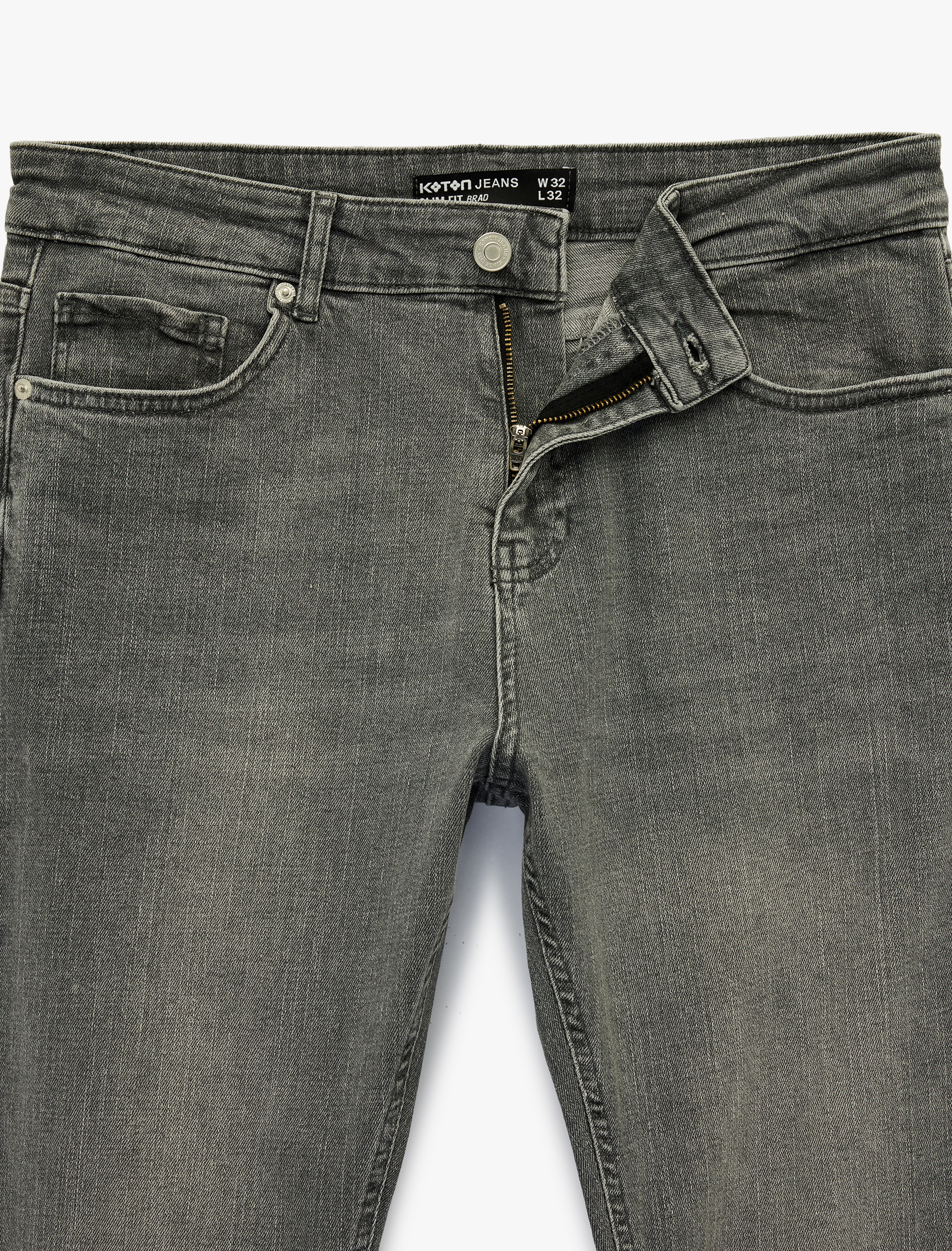   Pamuklu Normal Bel Slim Fit Jean Pantolon - Brad Jean