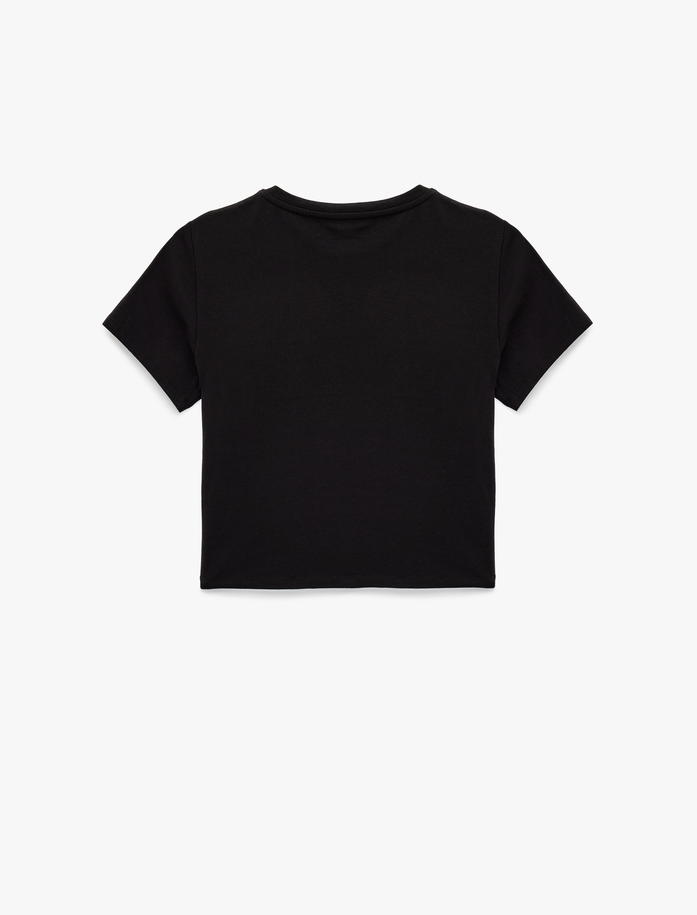   Slim Fit Kısa Kollu Pamuklu Bisiklet Yaka Spor Tişört