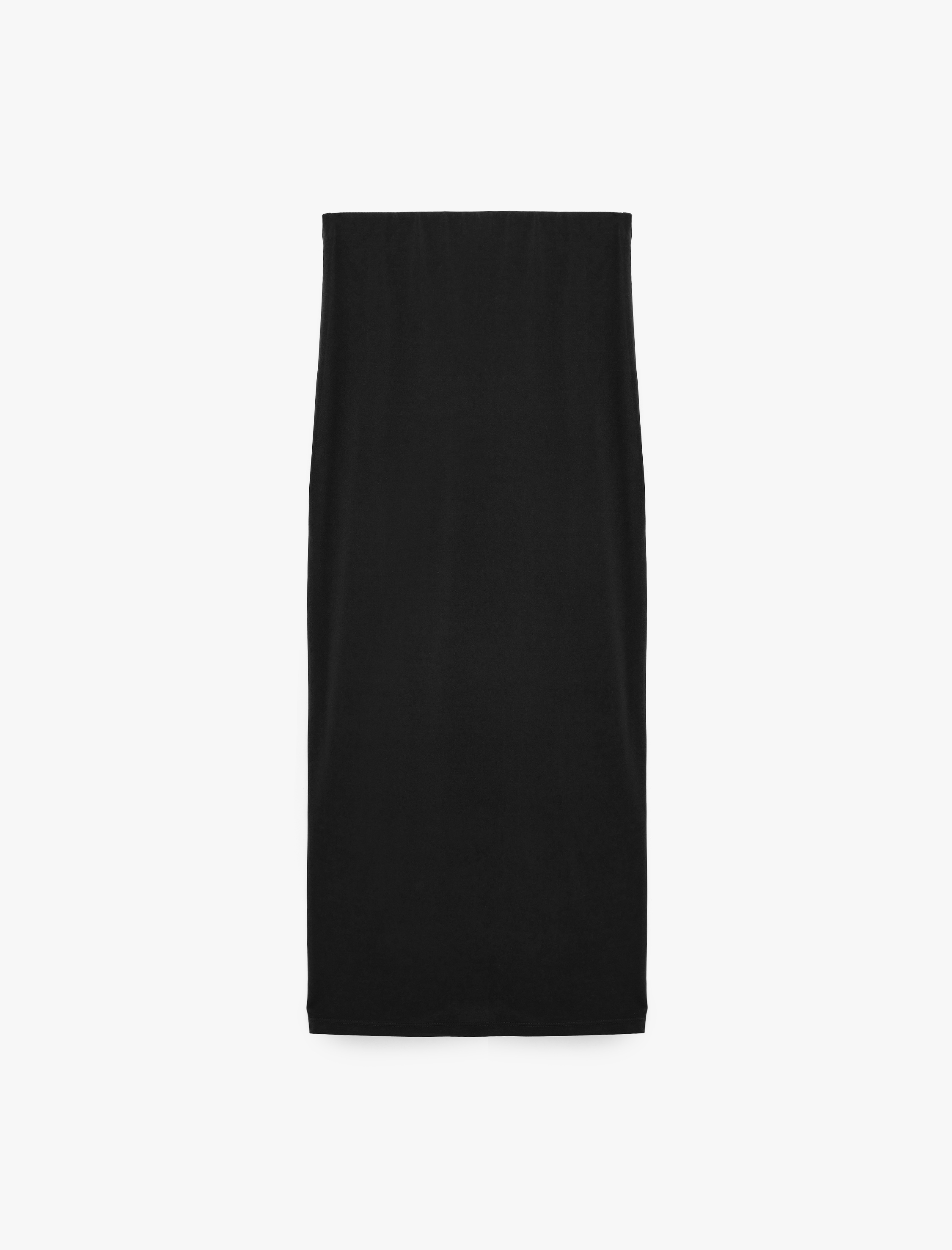   Sandy Kumaş Slim Fit Drape Detaylı Midi Etek