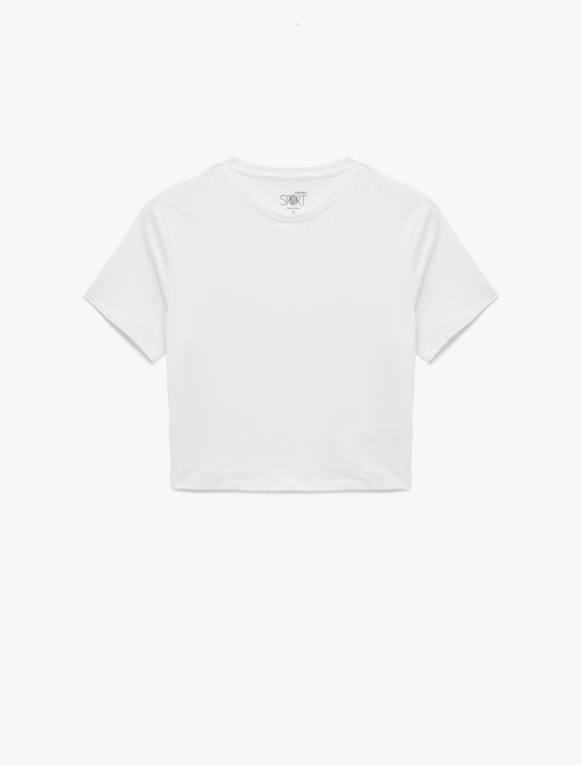   Slim Fit Kısa Kollu Pamuklu Bisiklet Yaka Spor Tişört