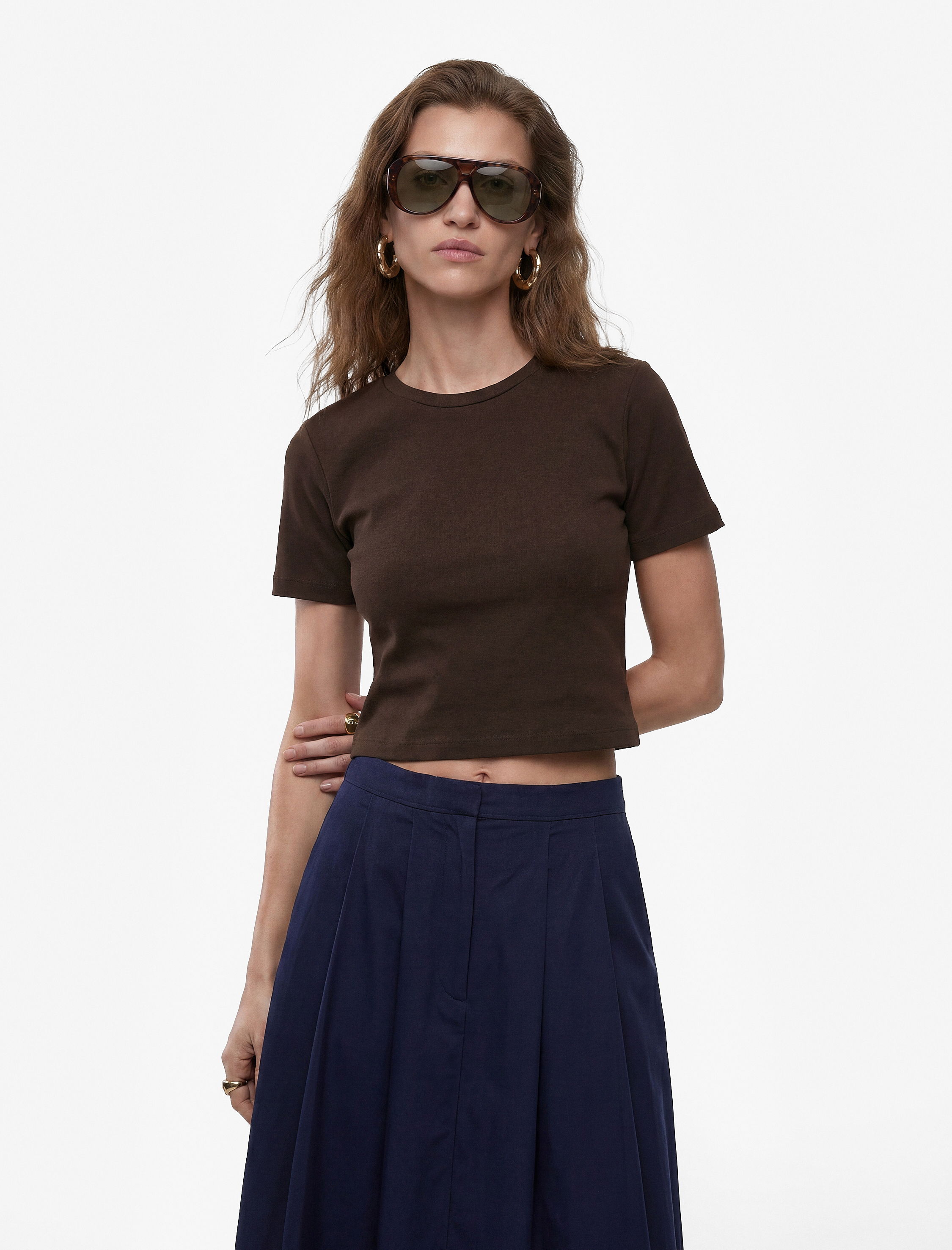   Pamuklu Slim Fit Kısa Kollu Bisiklet Yaka Basic Tişört