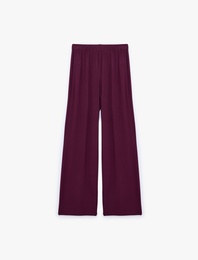Beli Lastikli Bol Paça Viskon Pijama Altı