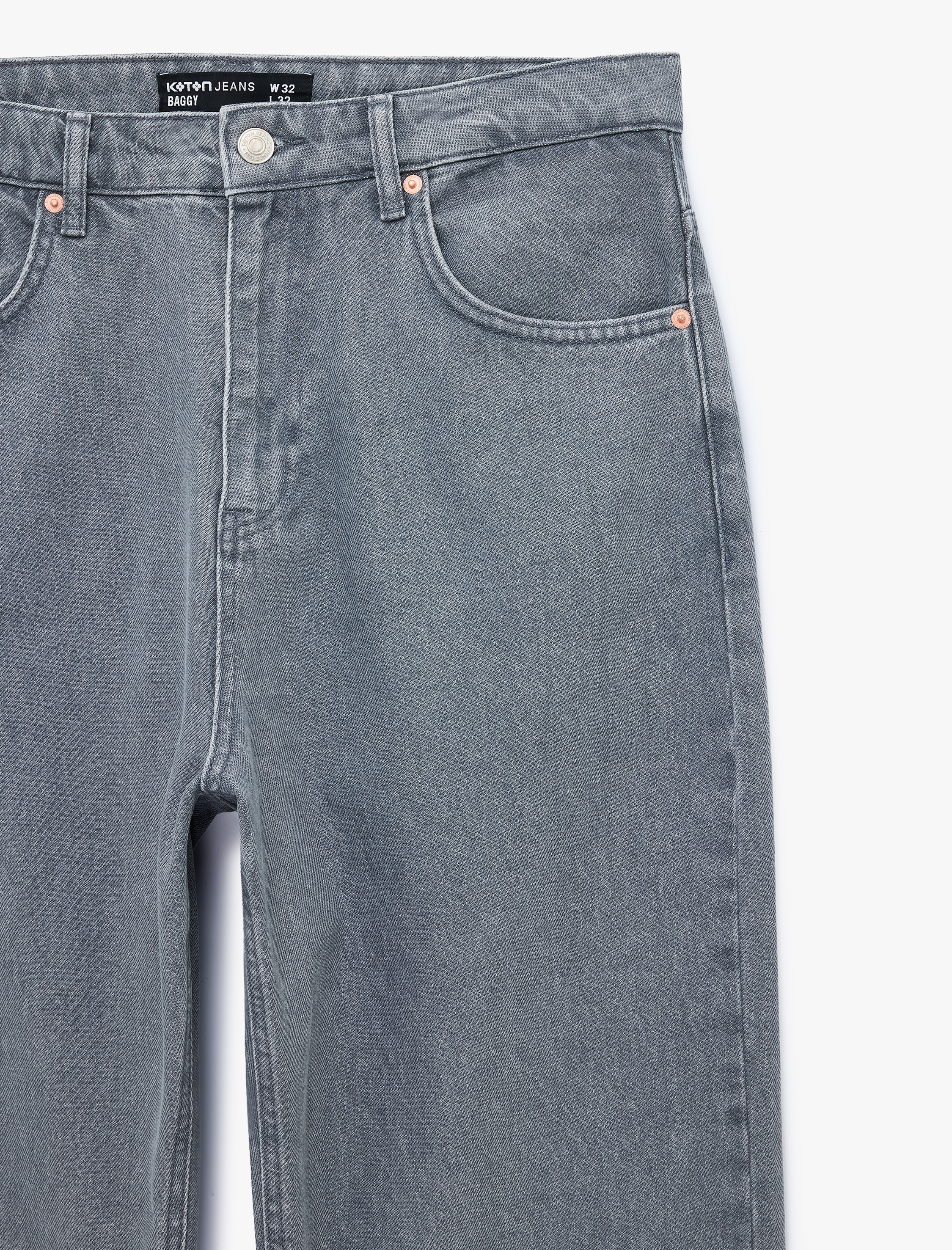   Pamuklu Bol Normal Bel Oversize Baggy Jean Pantolon