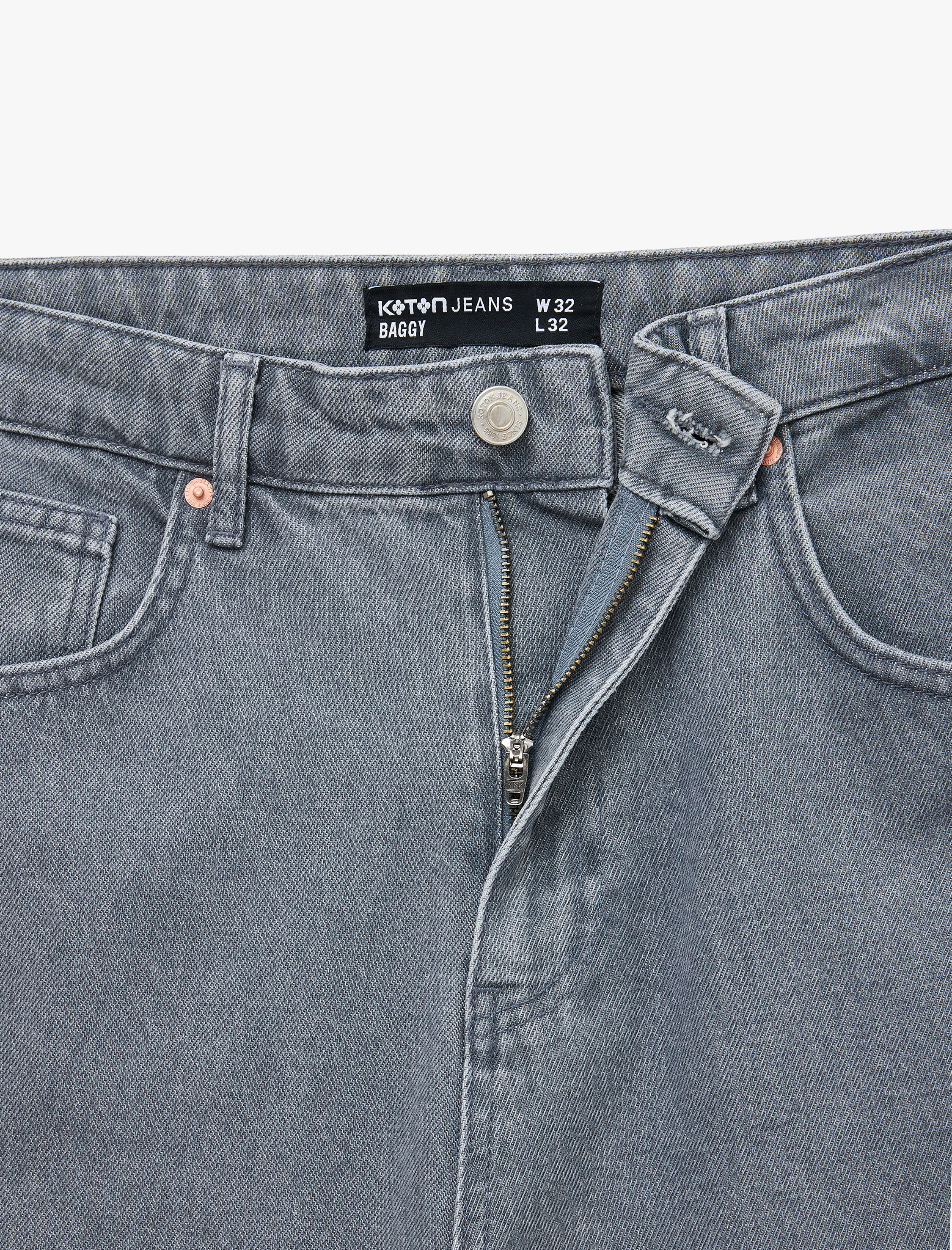   Pamuklu Bol Normal Bel Oversize Baggy Jean Pantolon