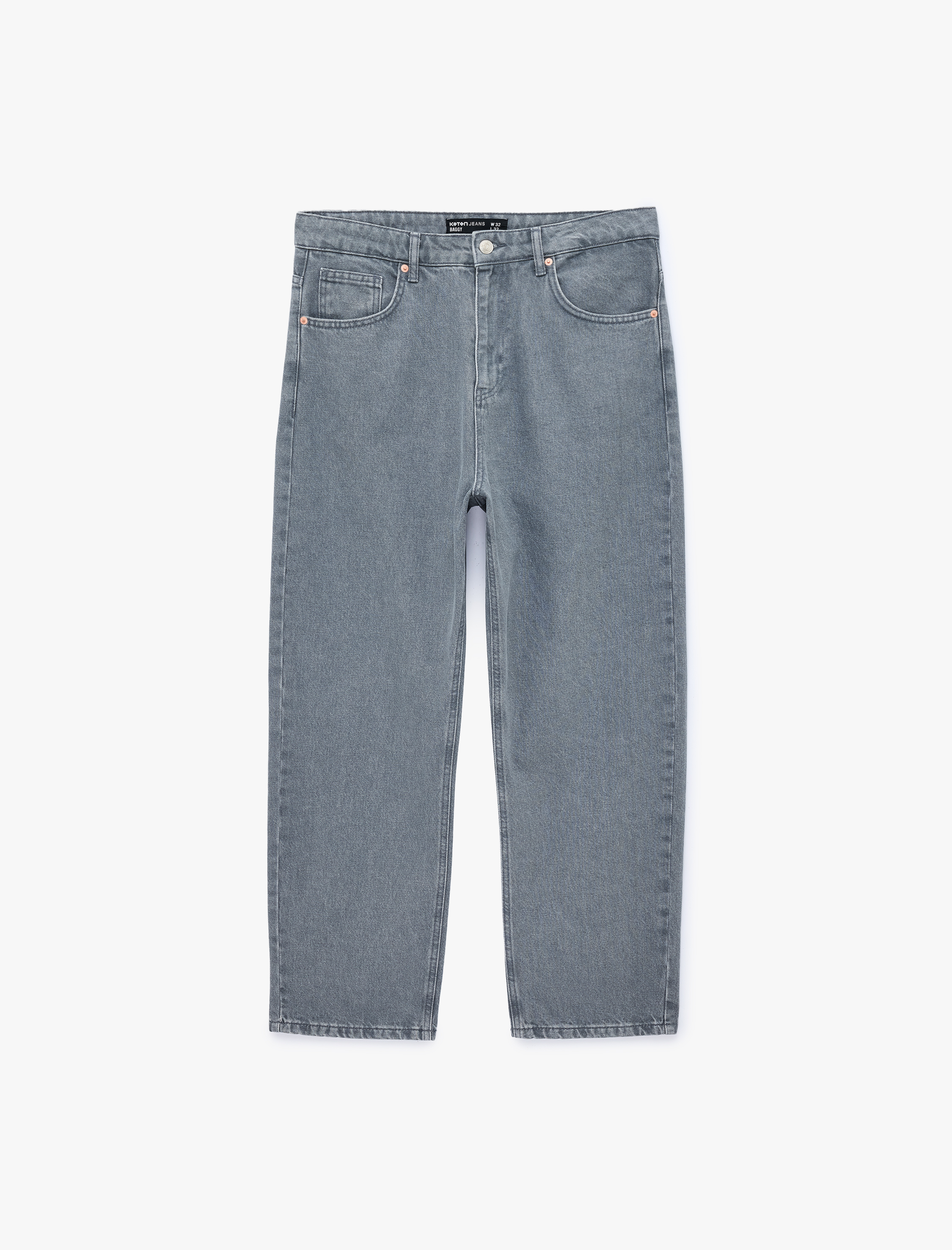   Pamuklu Bol Normal Bel Oversize Baggy Jean Pantolon