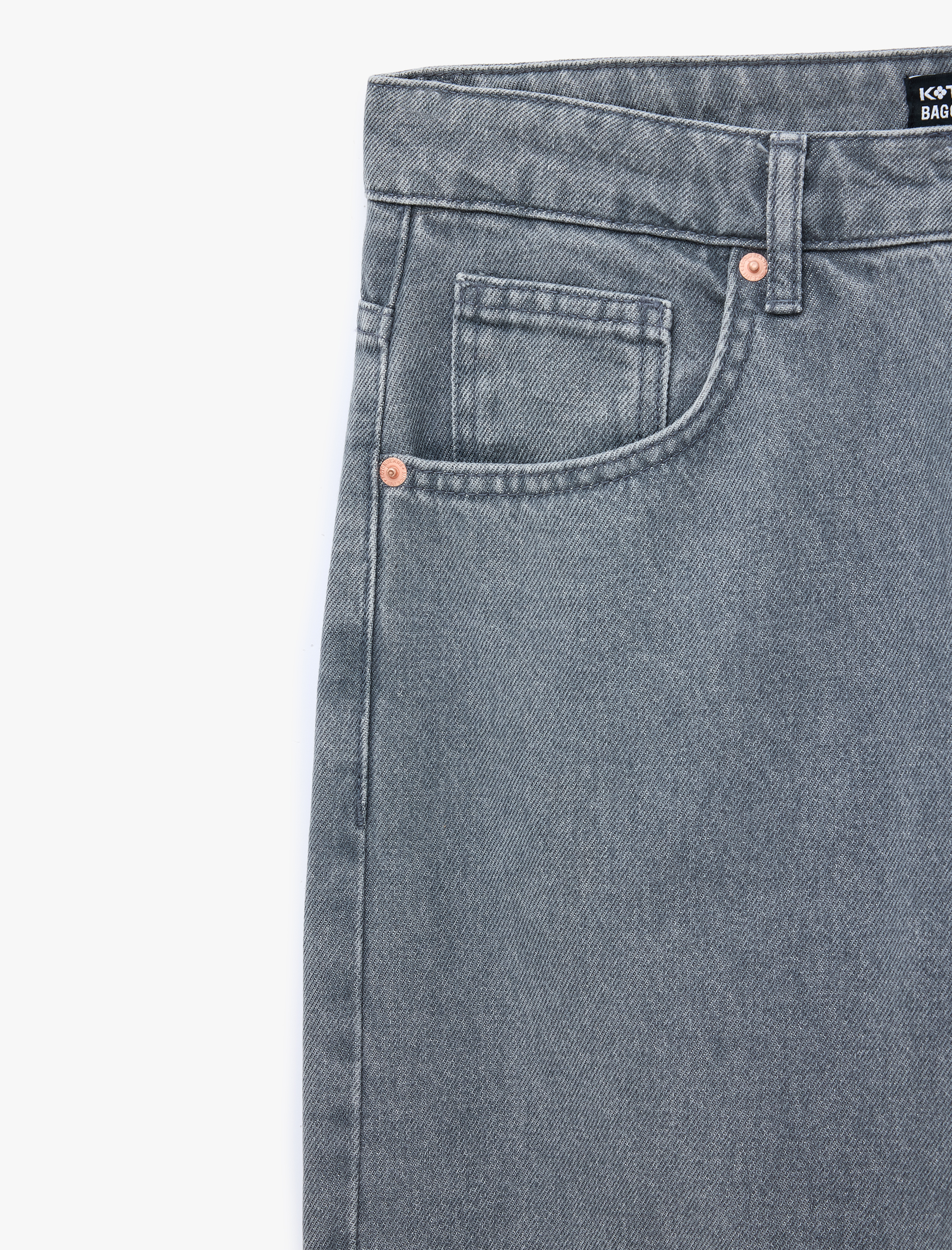   Pamuklu Bol Normal Bel Oversize Baggy Jean Pantolon