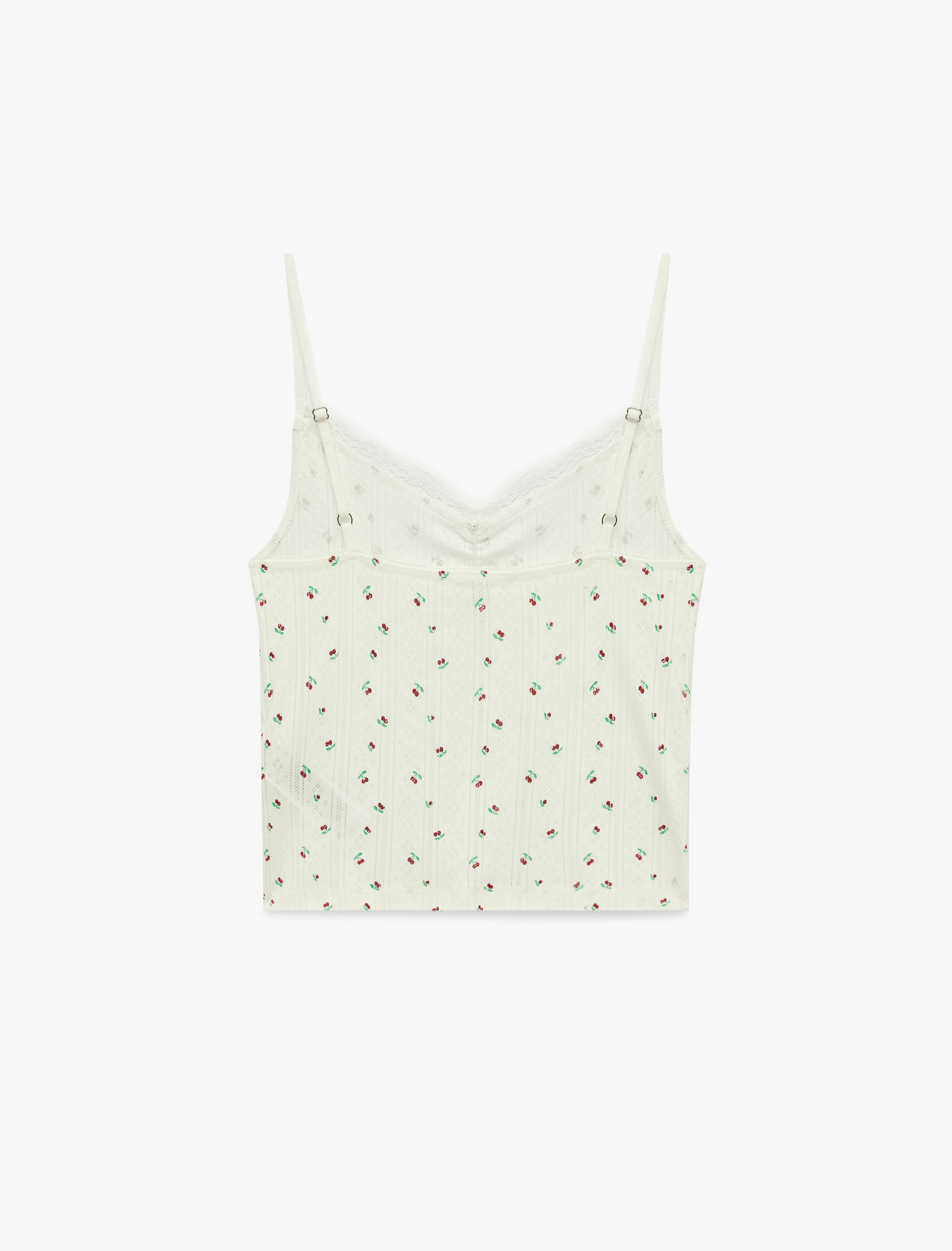   Dantel Detaylı Dokulu Rahat Kesim Pamuklu Pijama Takımı