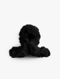 Peluş Detaylı Kıskaçlı Toka