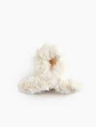 Peluş Detaylı Kıskaçlı Toka