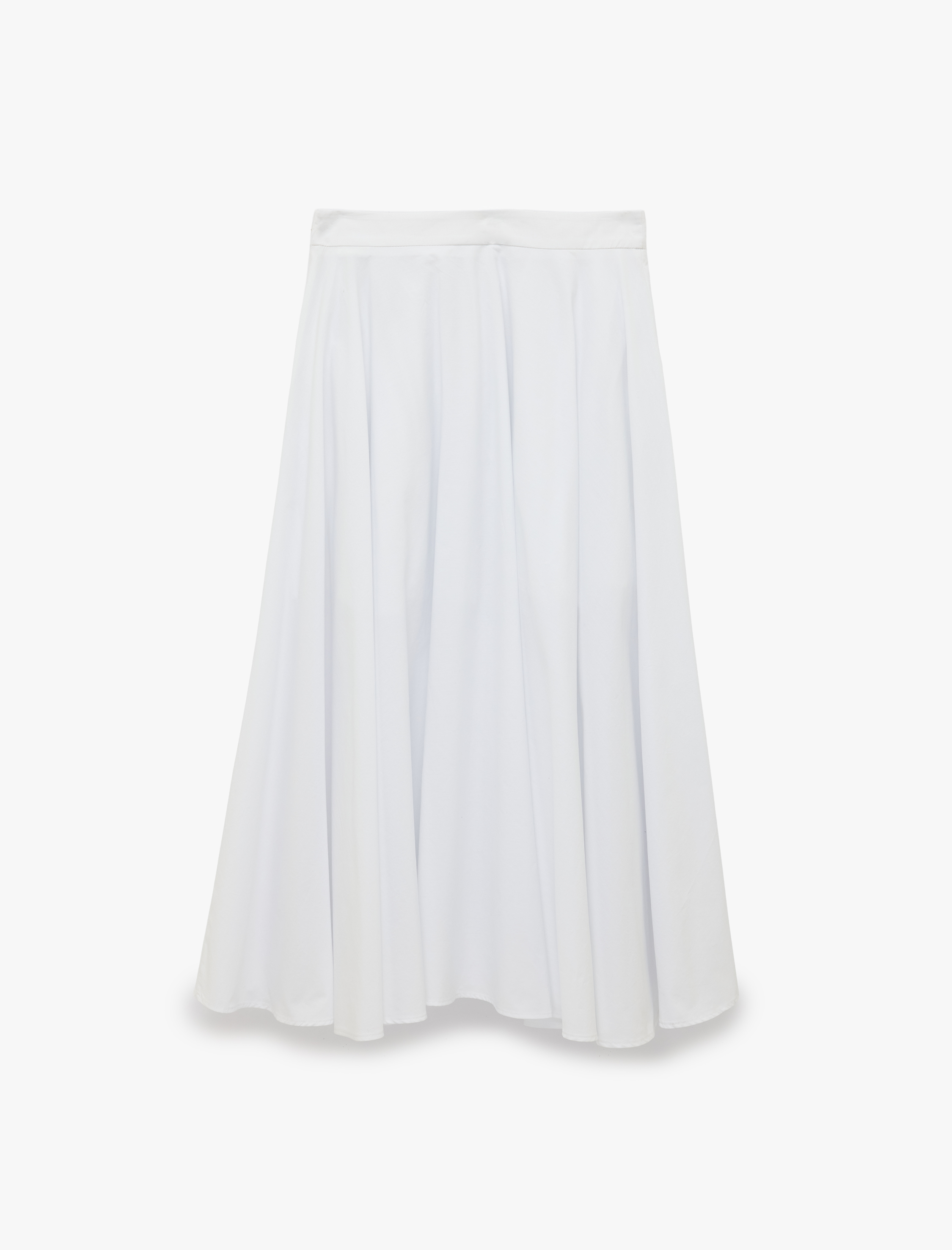   Koton X Sibil Çetinkaya - Pamuklu Cepli Poplin Kloş Midi Etek