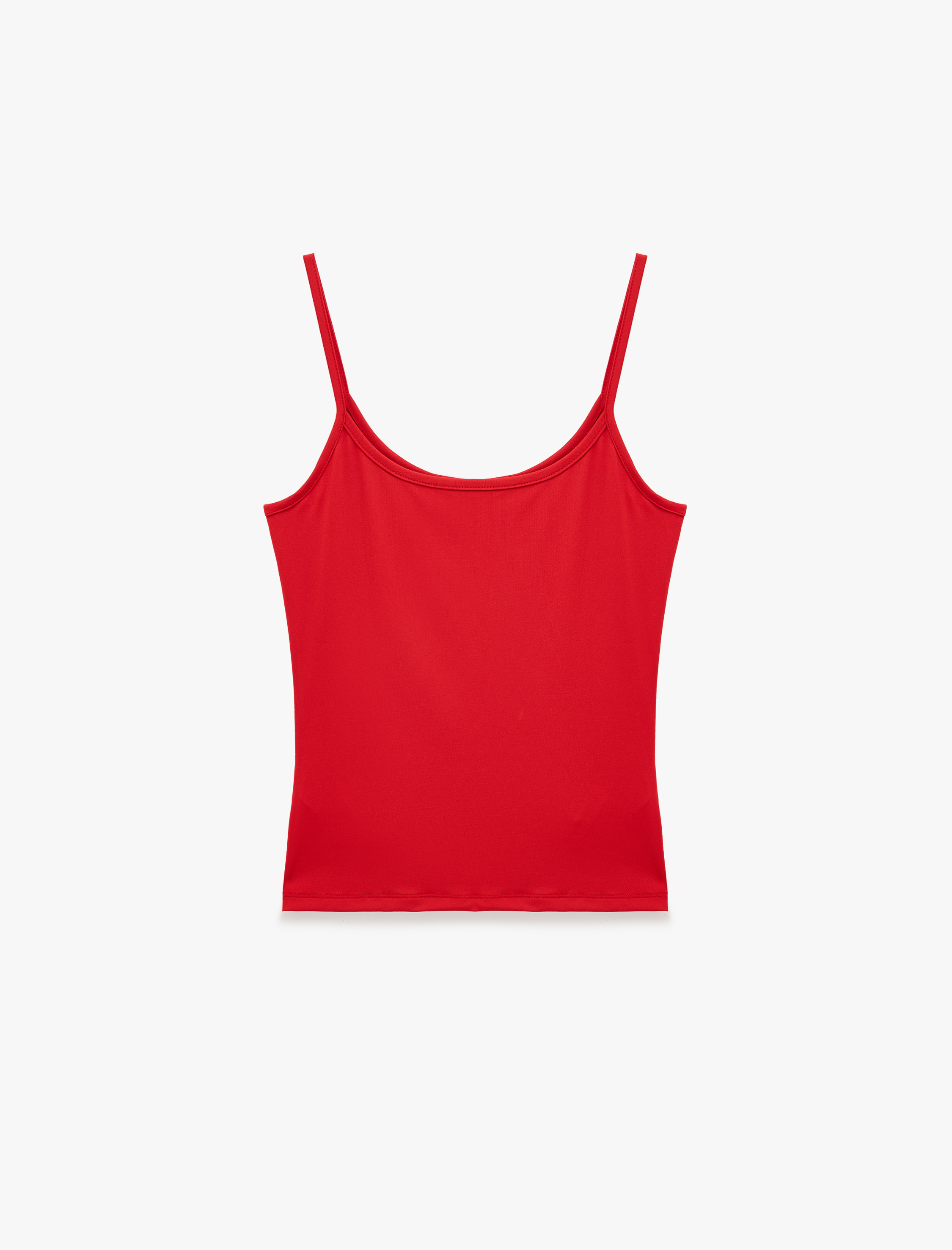   U Yaka Kolsuz Slim Fit Basic Atlet