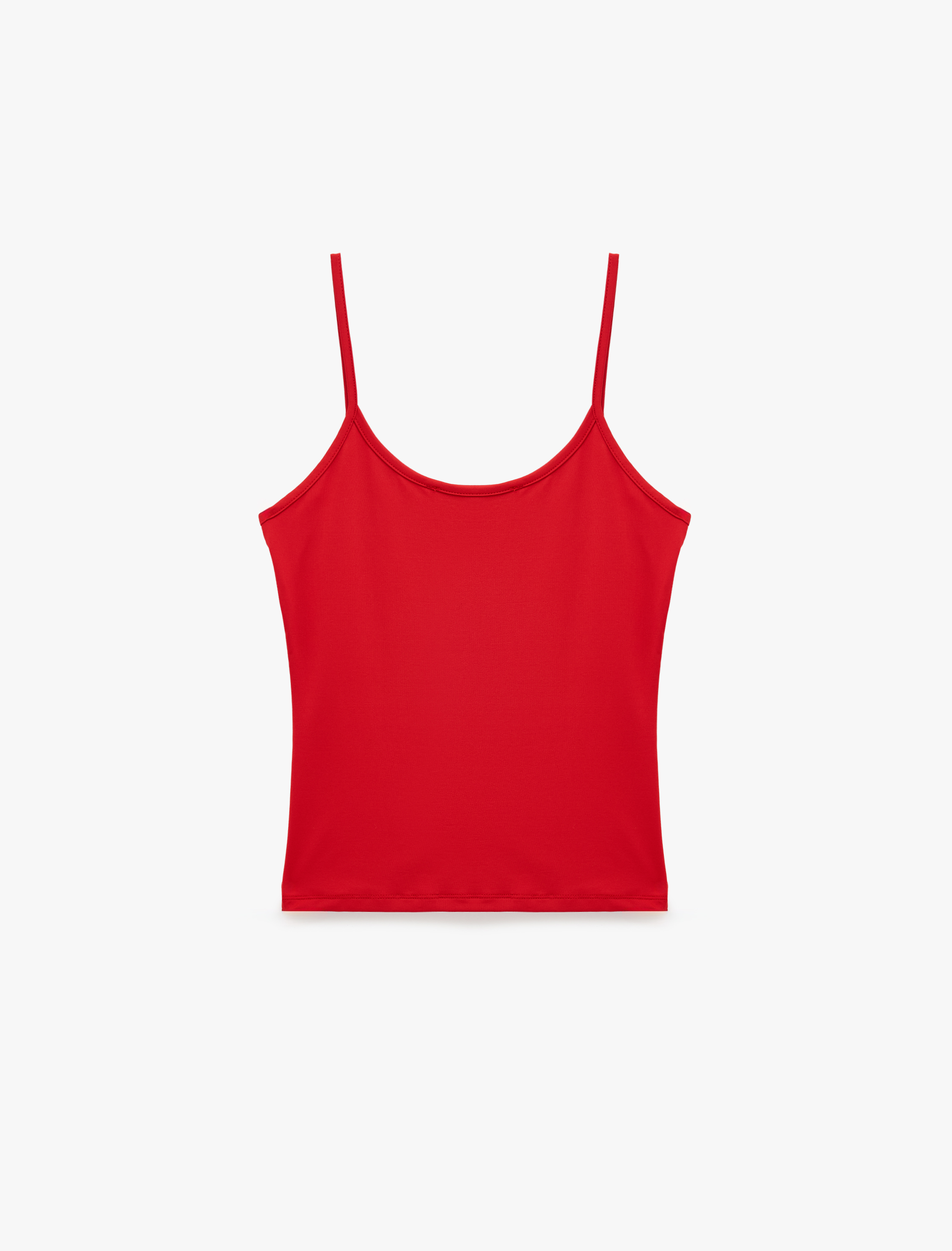   U Yaka Kolsuz Slim Fit Basic Atlet