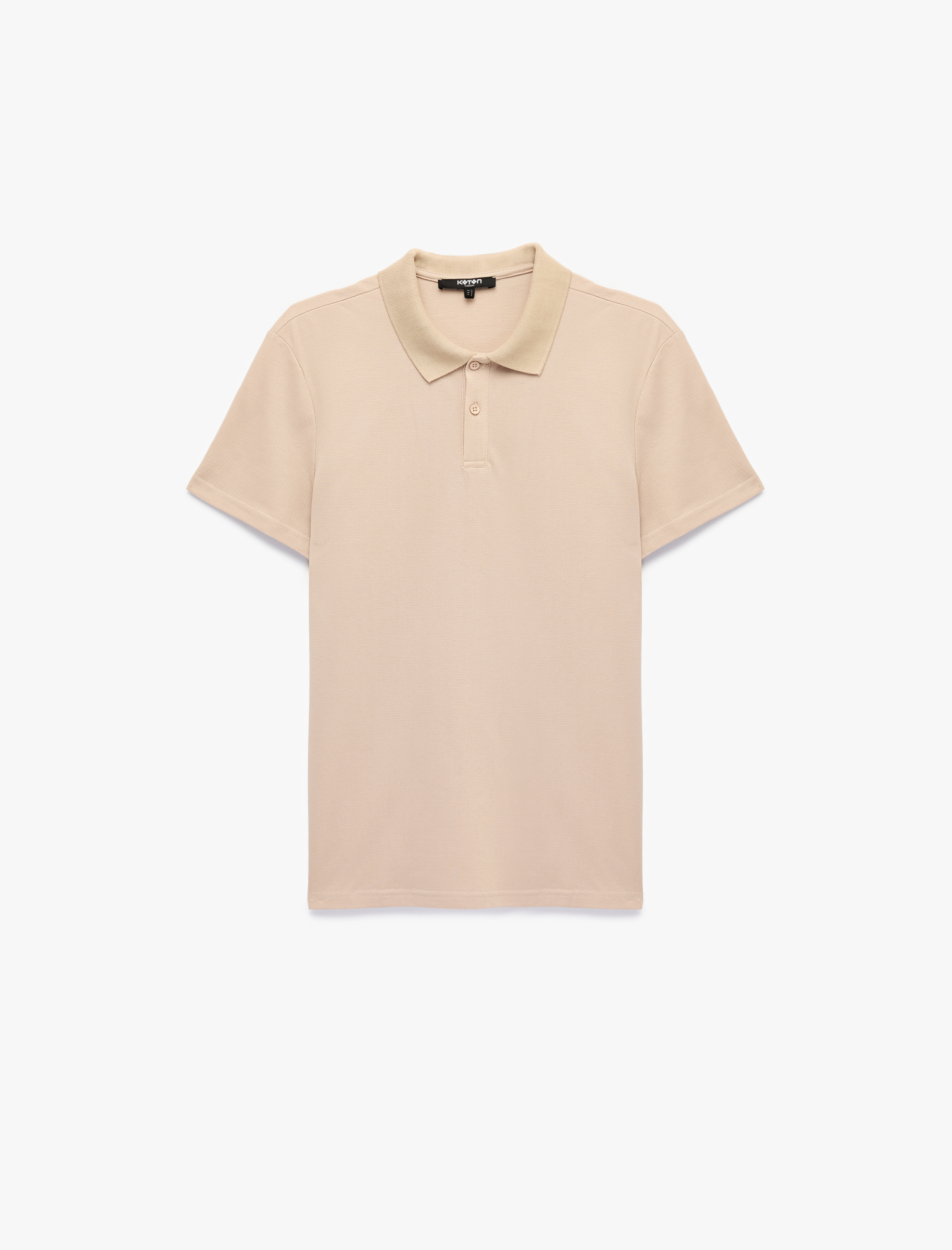   Pamuklu Pike Kumaş Kısa Kollu Baskılı Slim Fit Tişört