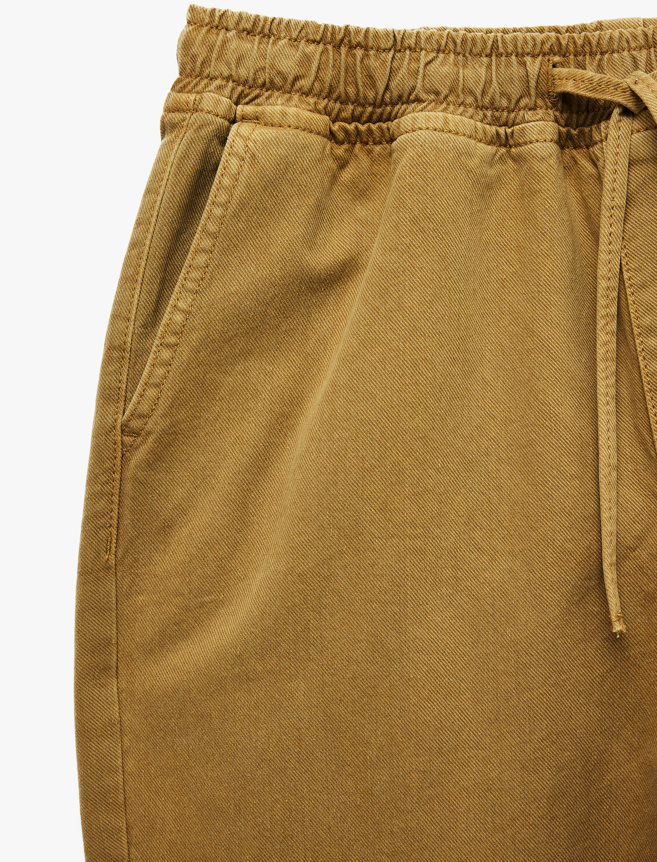   Regular Fit Pamuklu Beli Bağcıklı Jean Pantolon