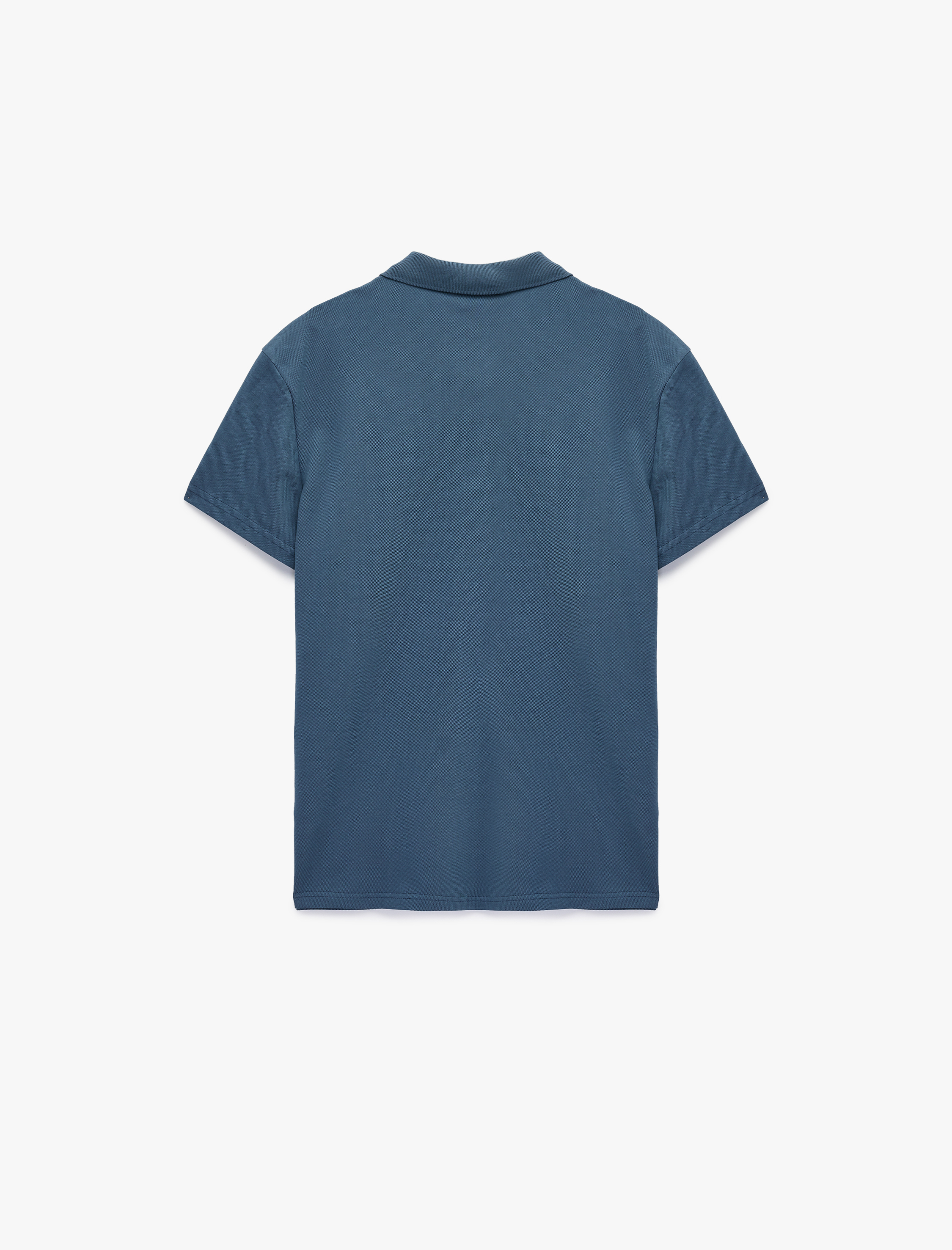   Pamuklu Pike Kumaş Kısa Kollu Baskılı Slim Fit Tişört