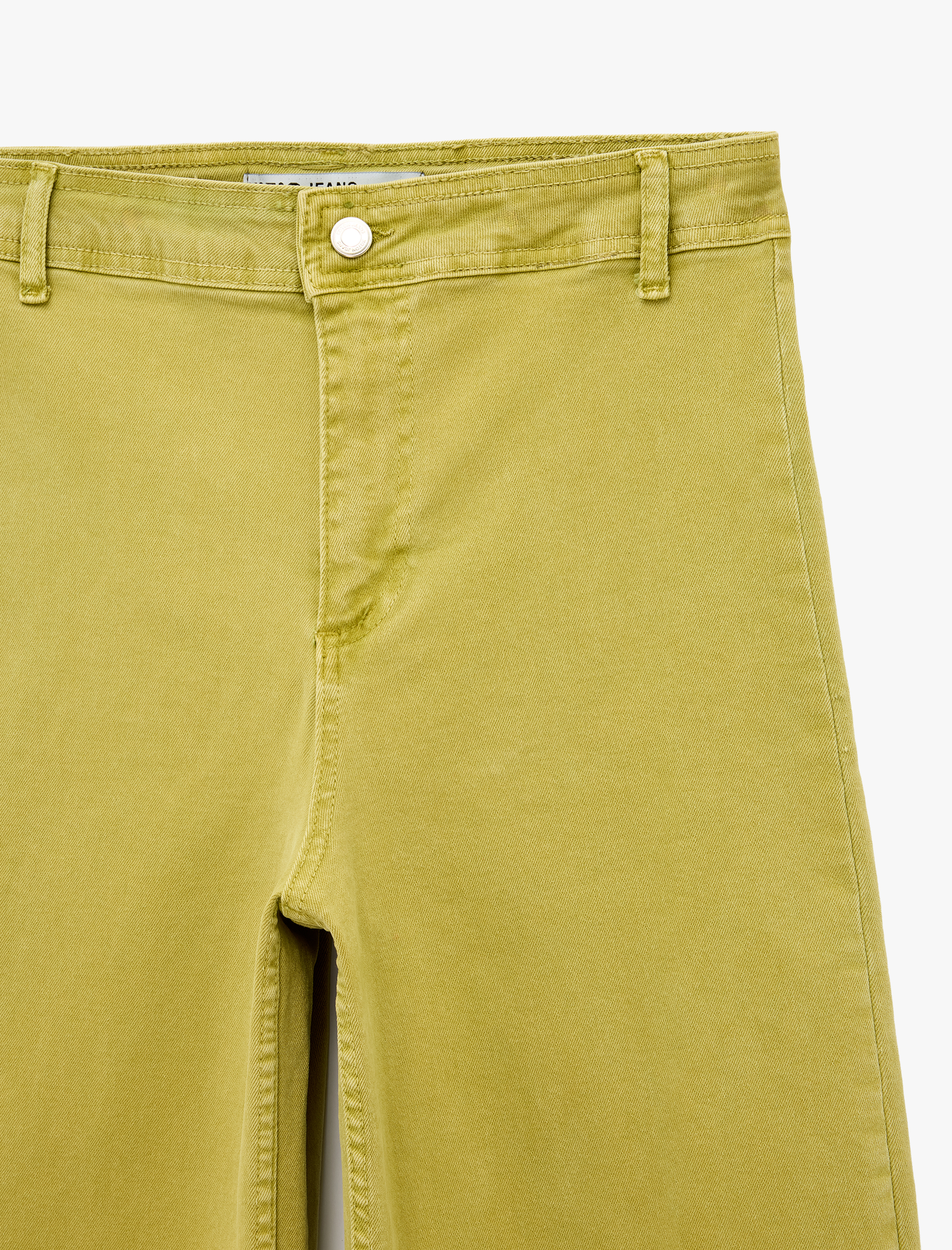   Normal Bel Rahat Kalıp Kesik Paça Jean Pantolon - Culoette Jean