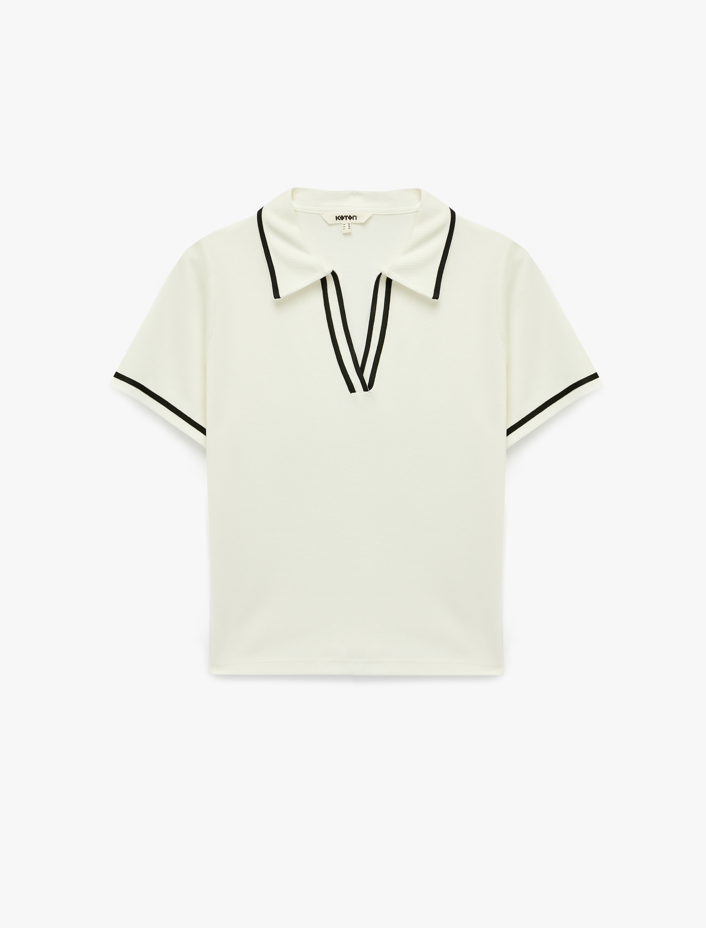   Viskon Slim Fit Kısa Kollu Polo Yaka Tişört