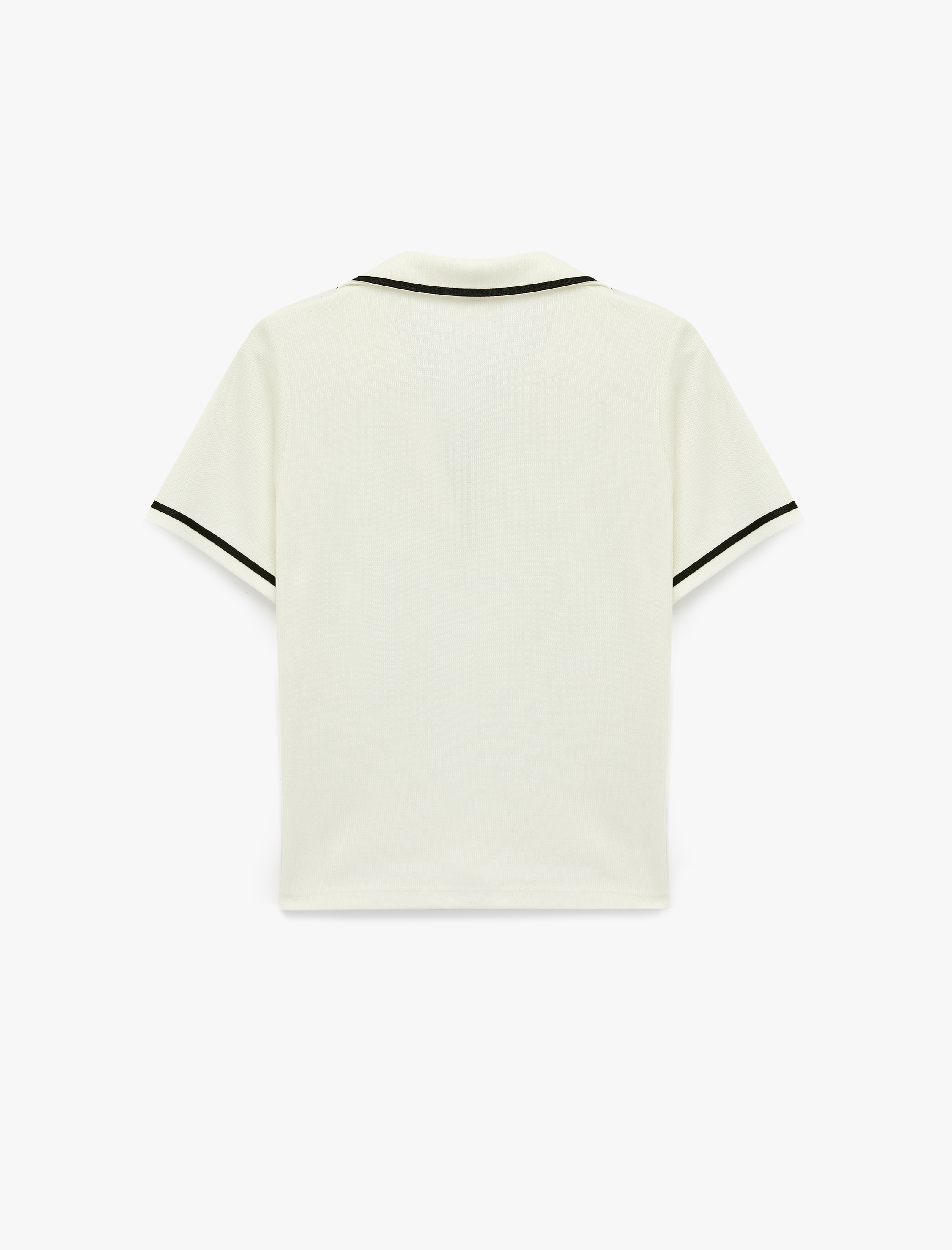   Viskon Slim Fit Kısa Kollu Polo Yaka Tişört