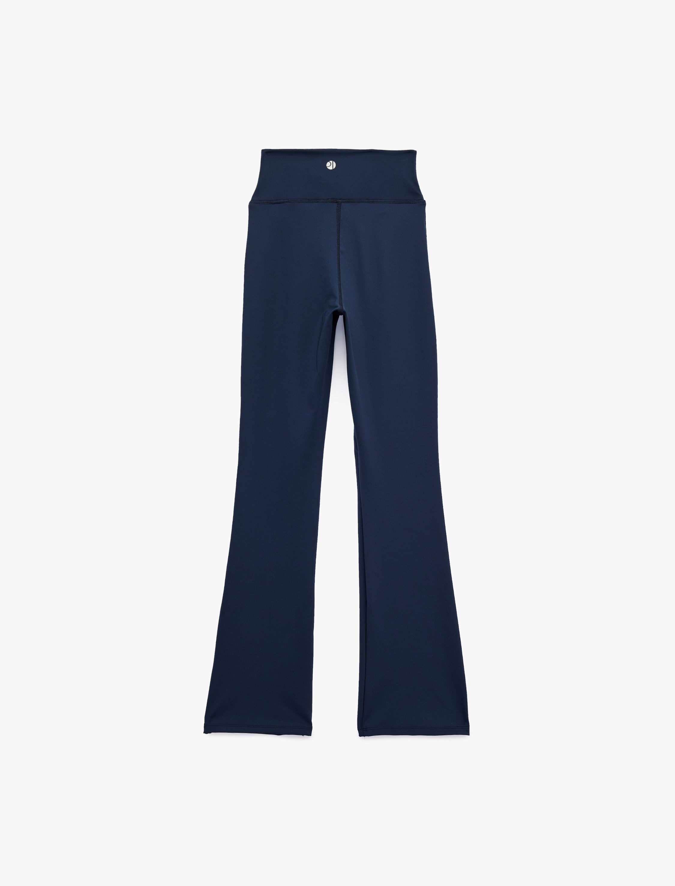   Slim Fit Kemer Detaylı İspanyol Paça Spor Tayt
