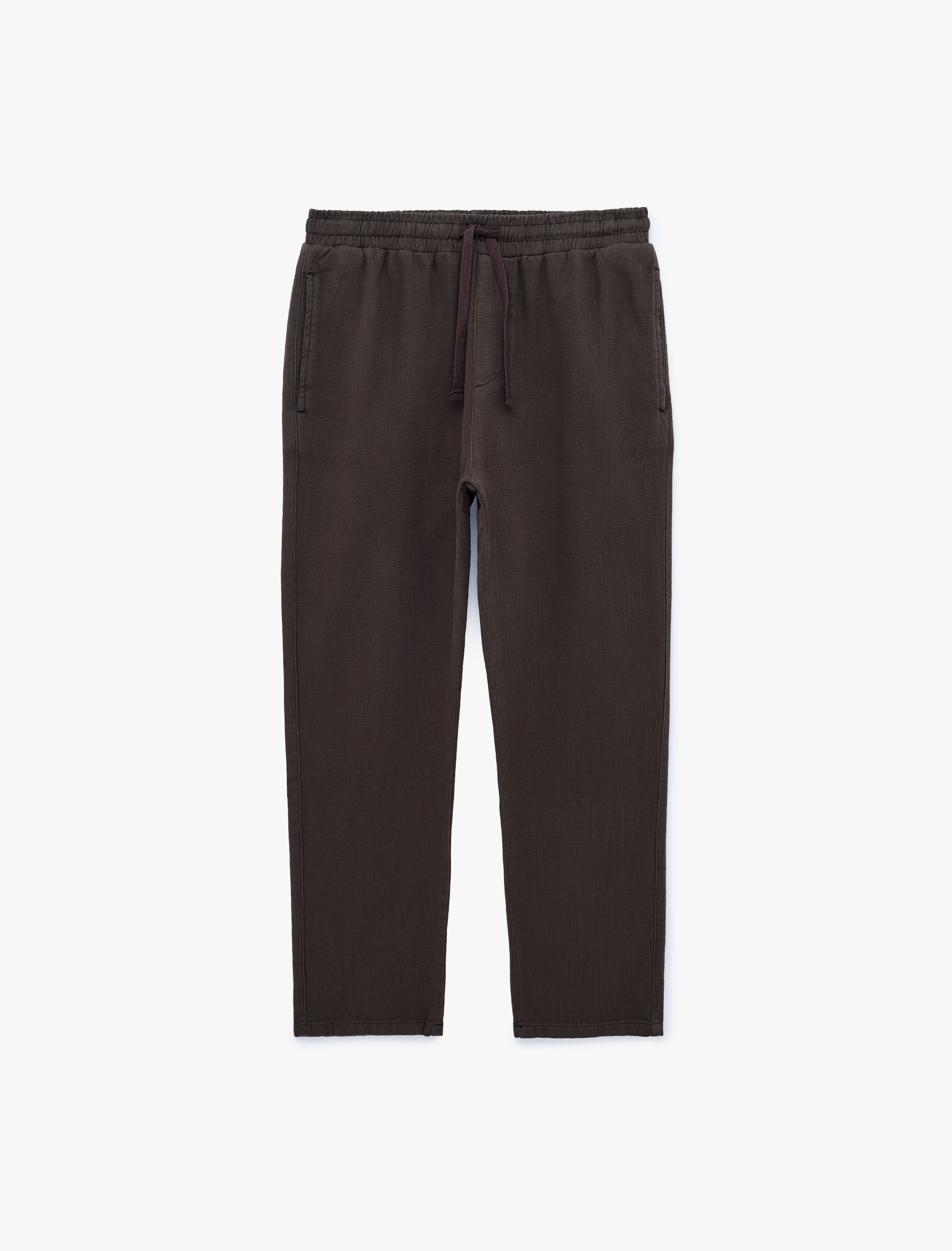   Pamuklu Cepli Regular Fit Beli Bağcıklı Pantolon