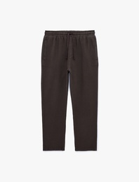 Pamuklu Cepli Regular Fit Beli Bağcıklı Pantolon
