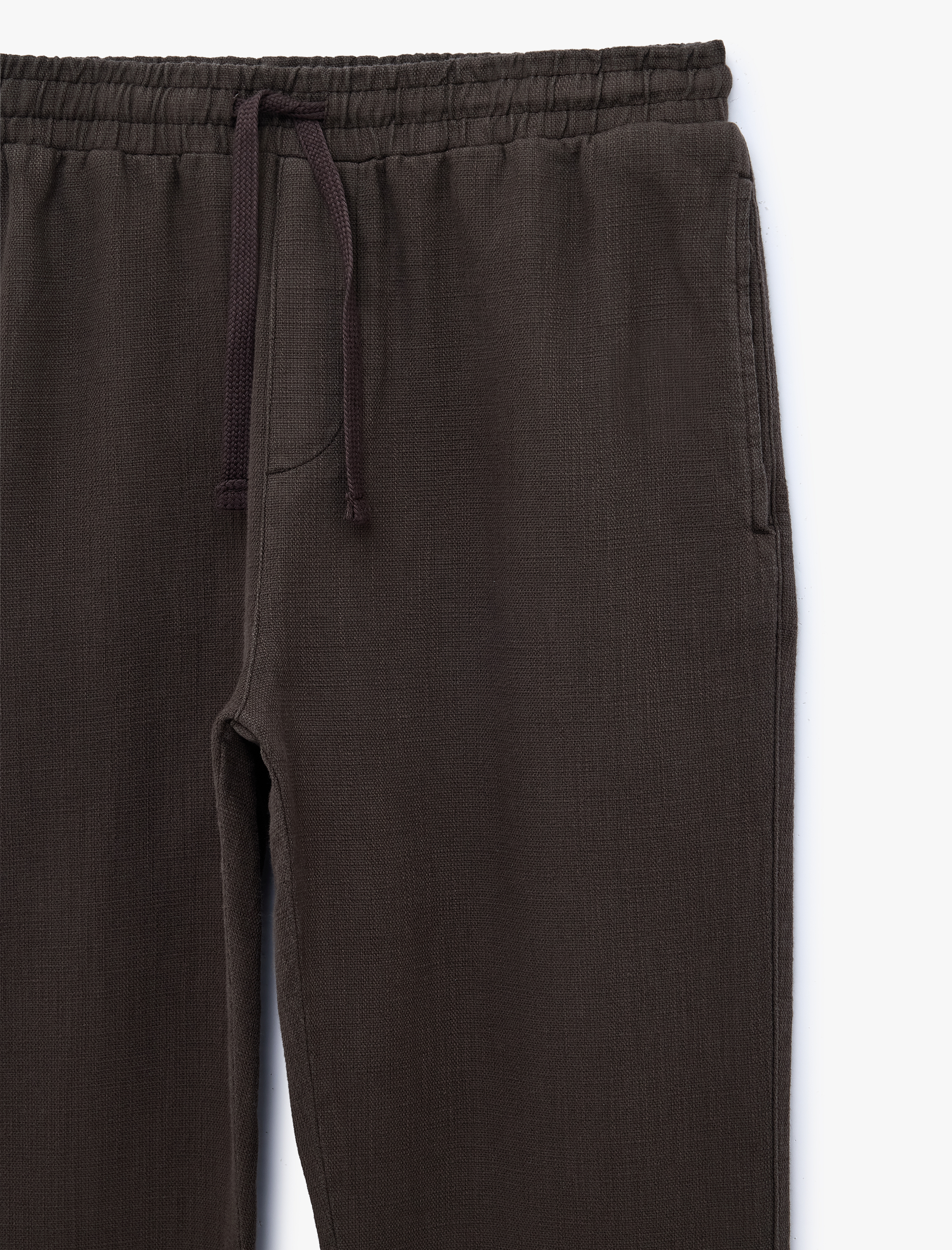   Pamuklu Cepli Regular Fit Beli Bağcıklı Pantolon