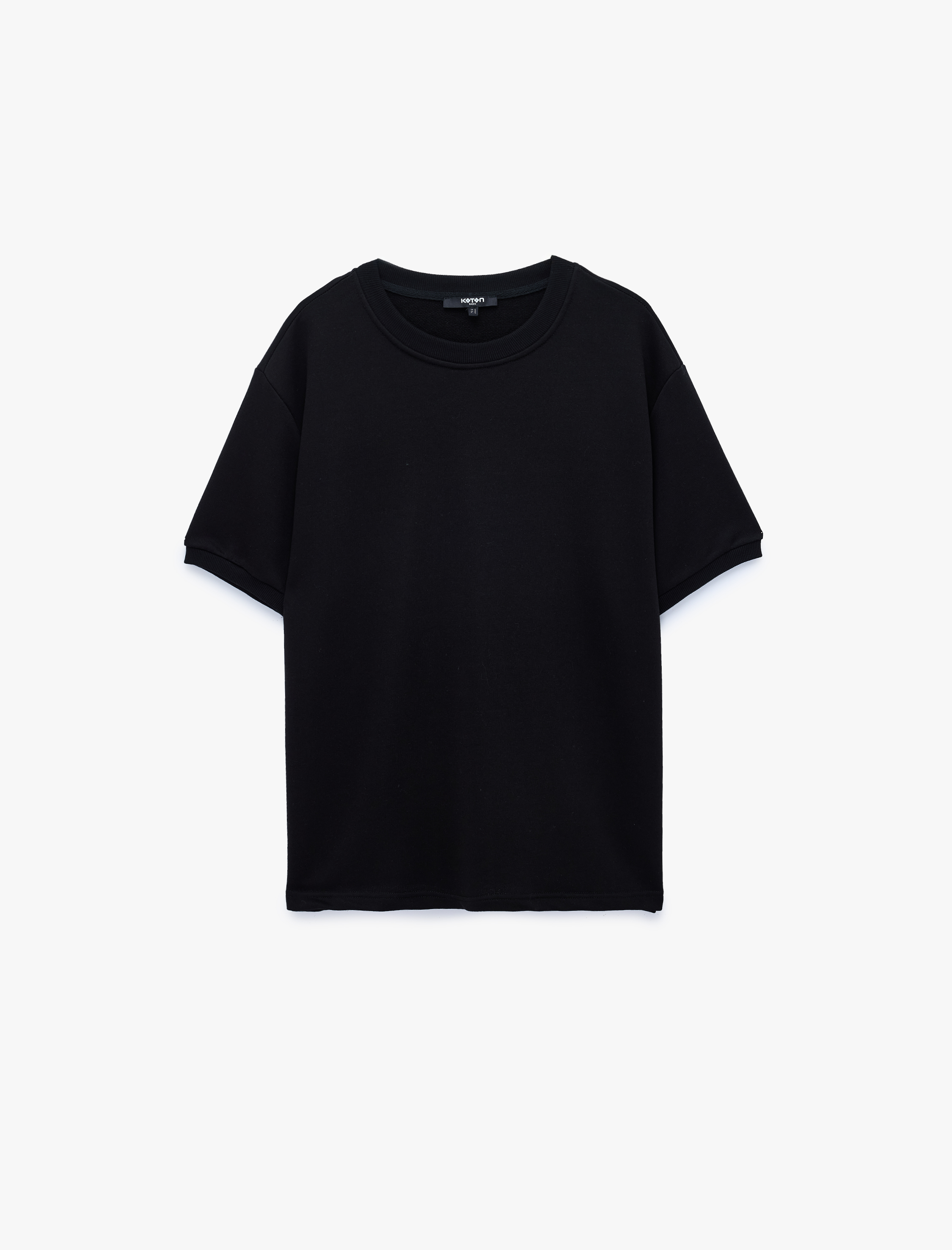   Bisiklet Yaka Kısa Kollu Basic Oversize Tişört