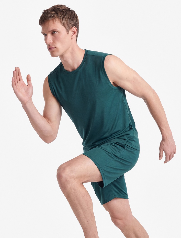  Straight Fit Cepli Beli Bağcıklı Spor Şort