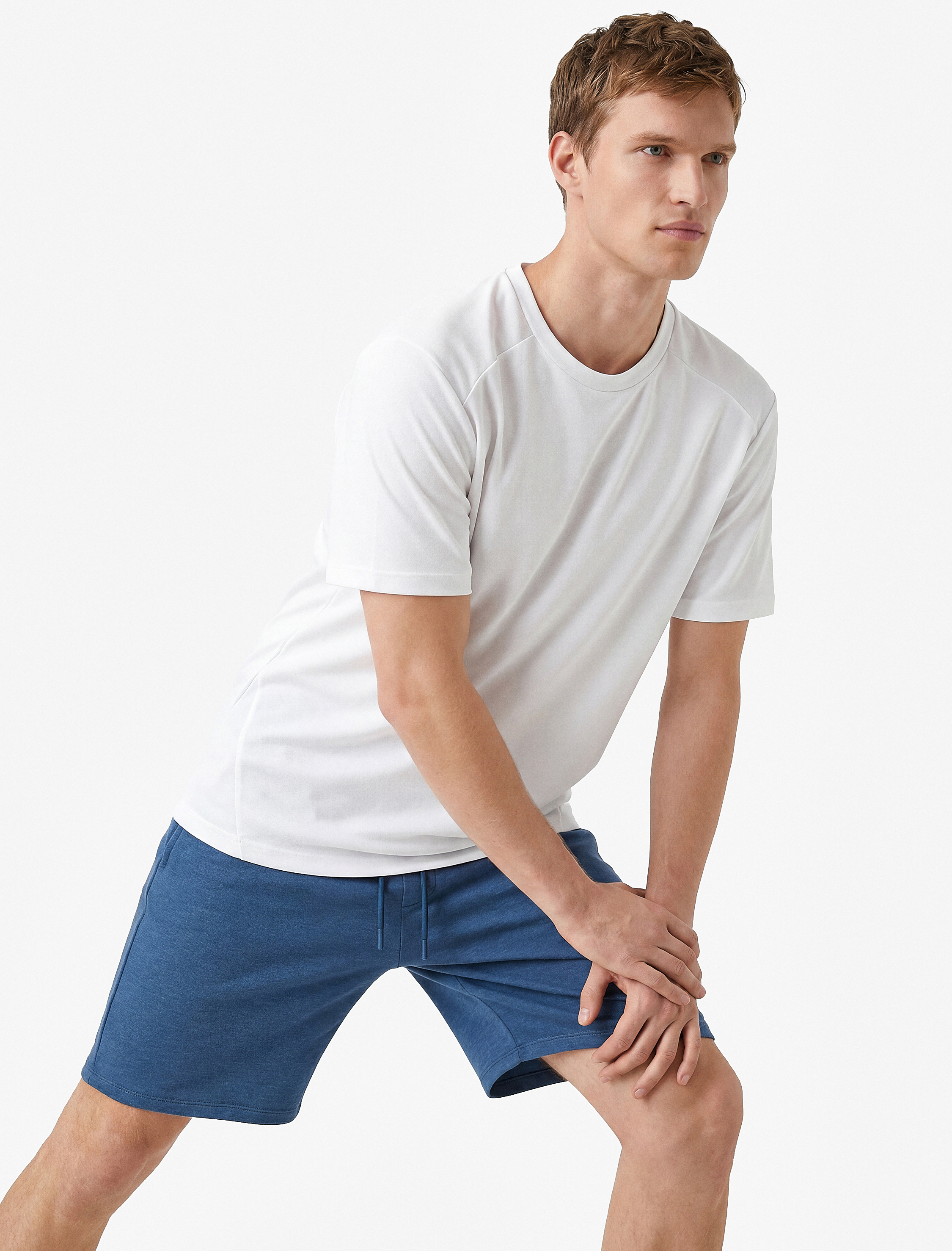   Regular Fit Kısa Kollu Bisiklet Yaka Basic Spor Tişört
