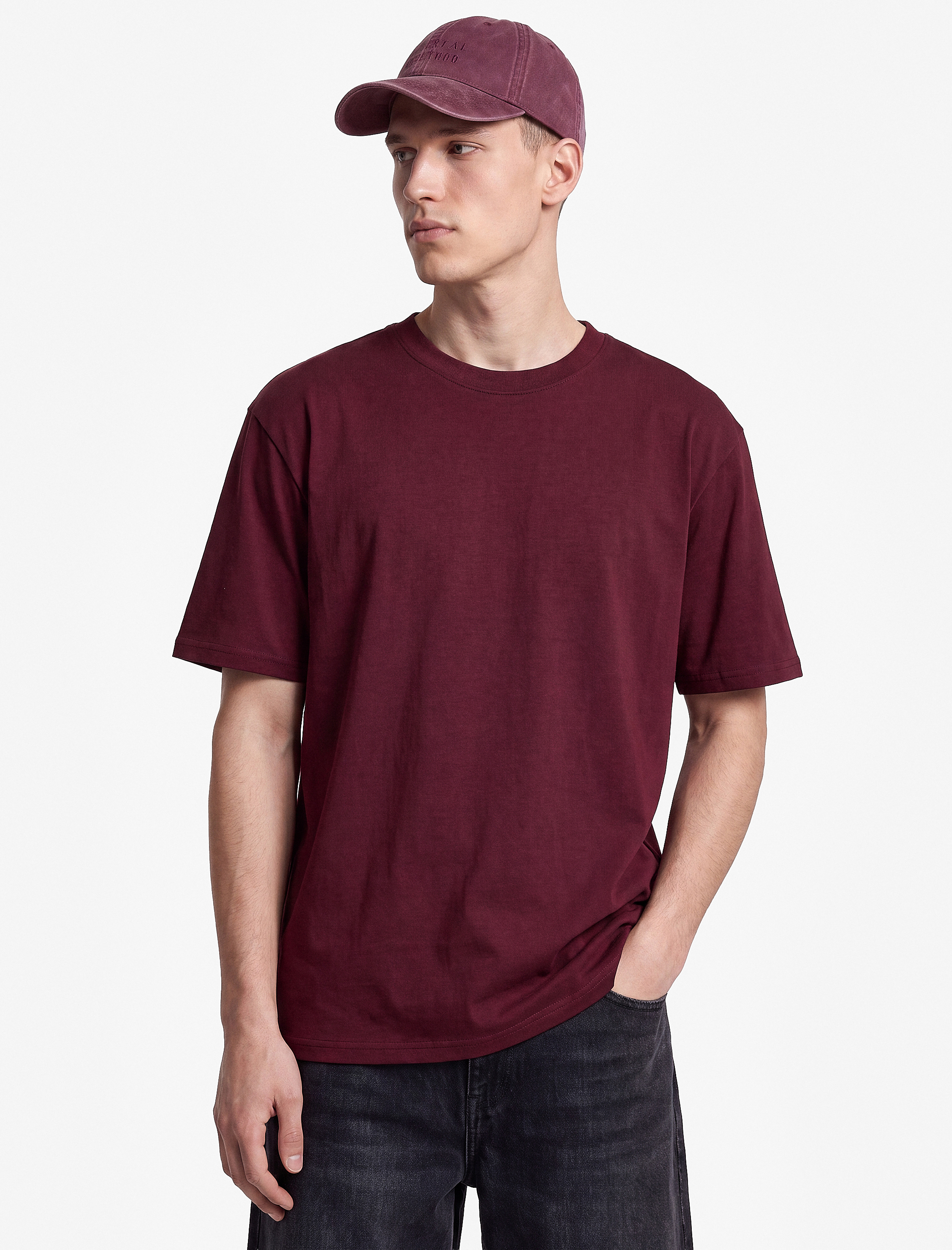   Regular Fit Kısa Kollu Bisiklet Yaka Basic Pamuklu Tişört