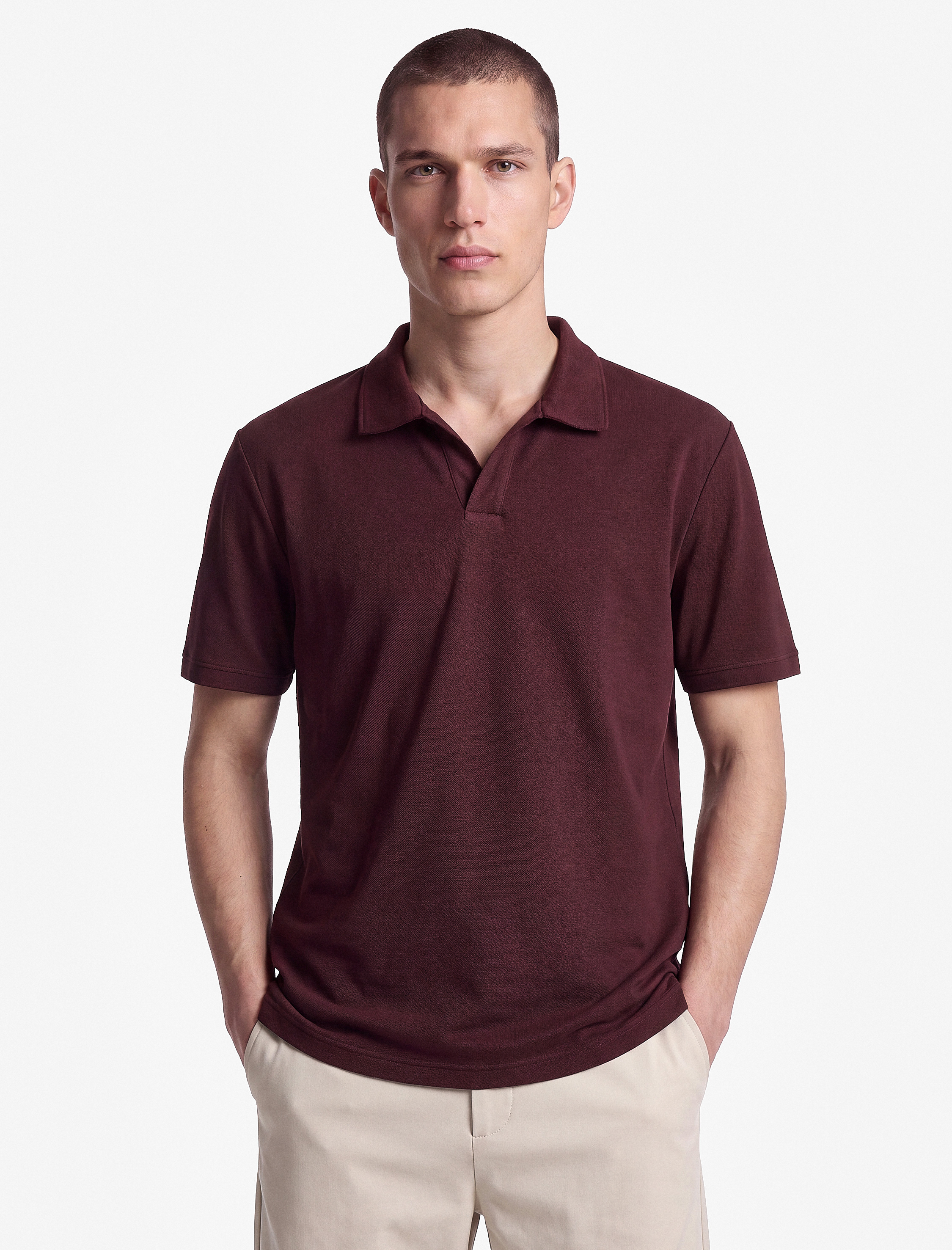   Regular Fit Pamuklu Pike Kumaş Kısa Kollu Polo Yaka Tişört