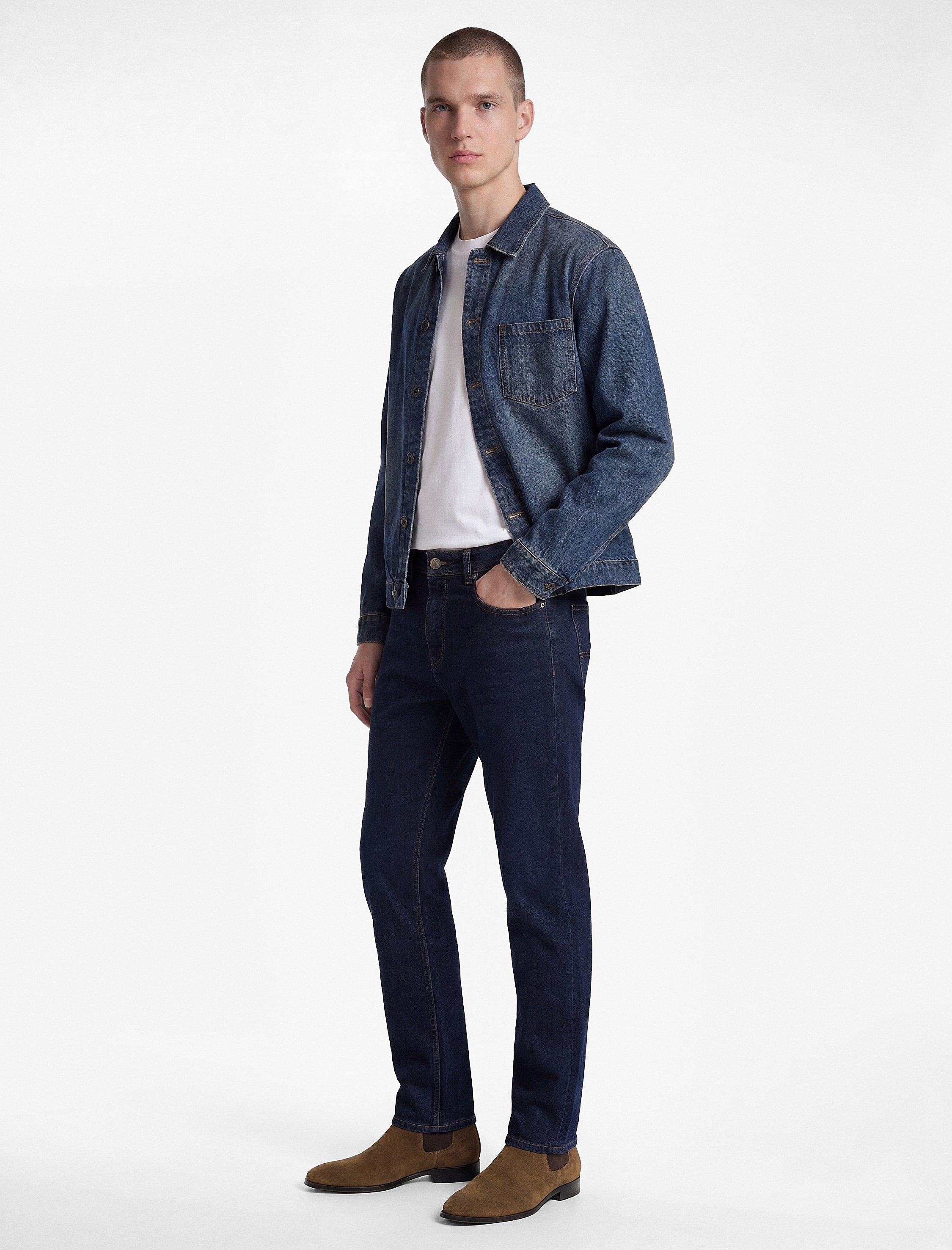   Normal Bel Pamuklu Straight Fit Jean Pantolon - Mark Jean