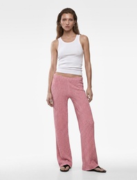 Bürümcük Kumaş Dokulu Slim Fit Pantolon