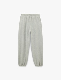 Beli Lastikli Cep Detaylı Basic Jogger Eşofman Altı