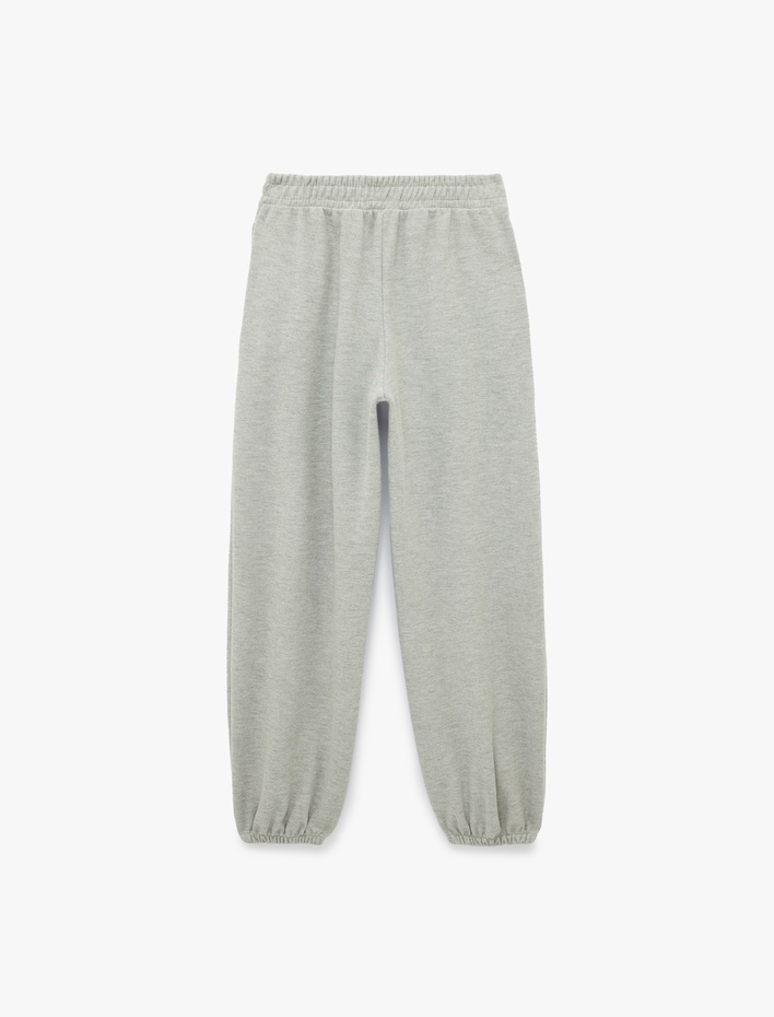  Beli Lastikli Cep Detaylı Basic Jogger Eşofman Altı