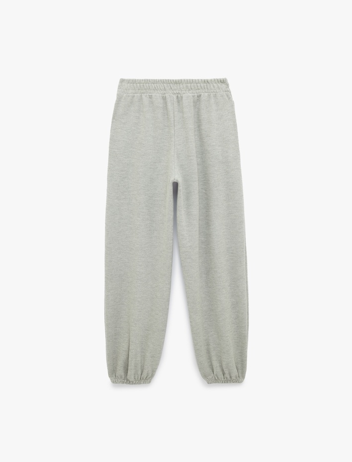  Beli Lastikli Cep Detaylı Basic Jogger Eşofman Altı